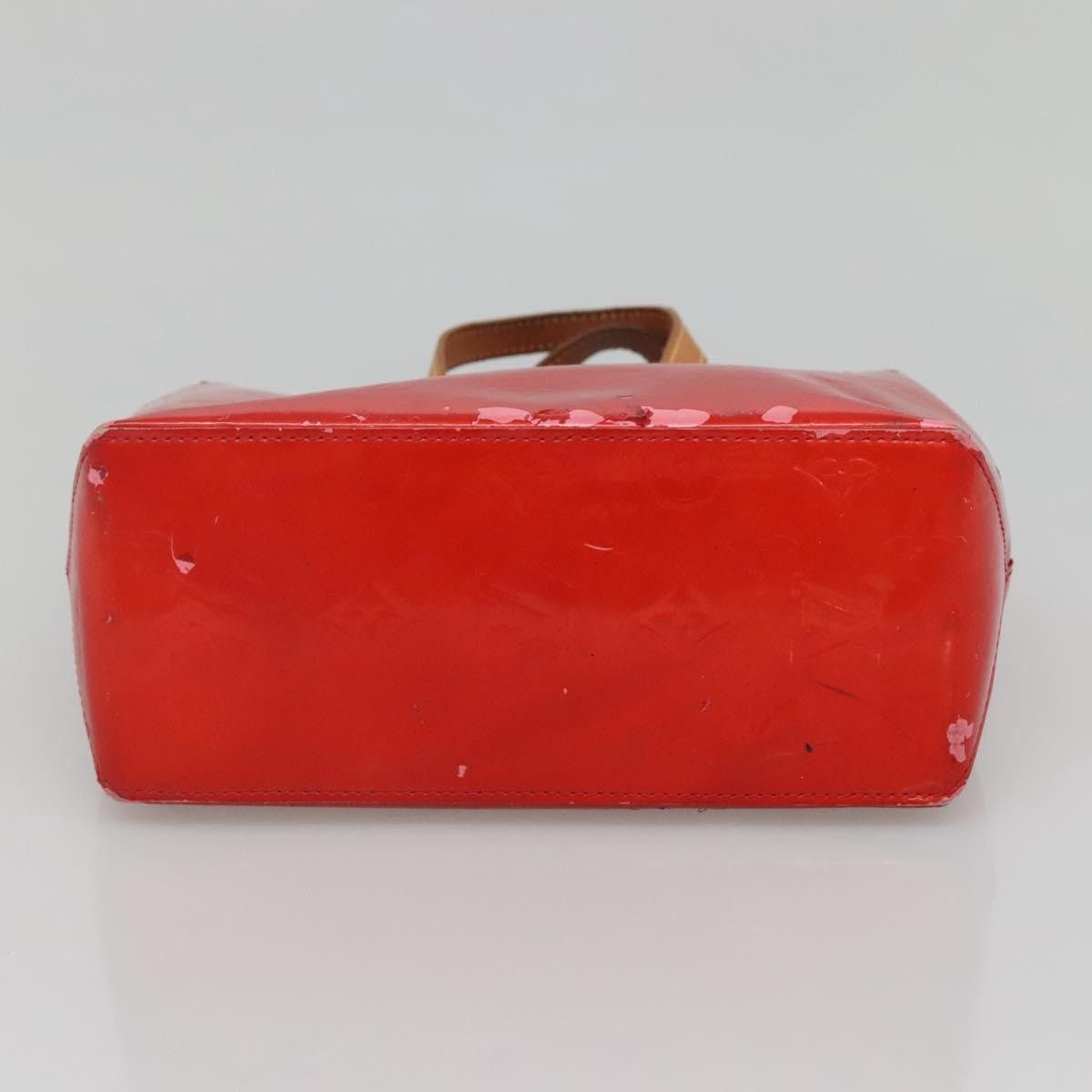 Louis Vuitton LOUIS VUITTON Monogram Vernis Reade PM Hand Bag Red Rouge Size ONE SIZE - 9 Thumbnail