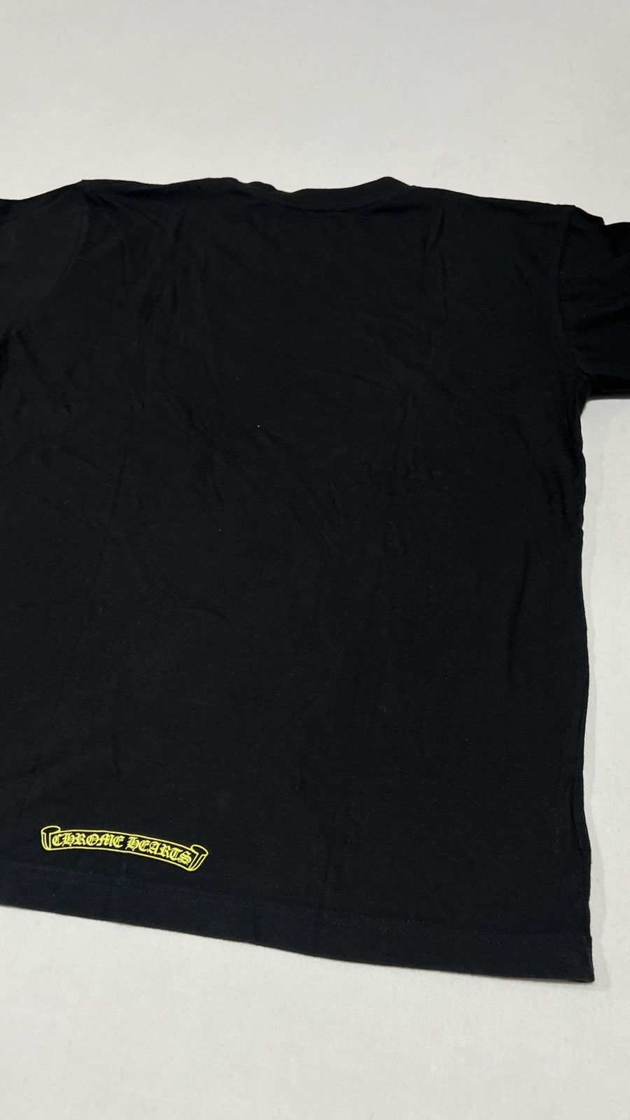Chrome Hearts Chrome Hearts Yellow Neck Logo Tee Size US M / EU 48-50 / 2 - 15 Thumbnail