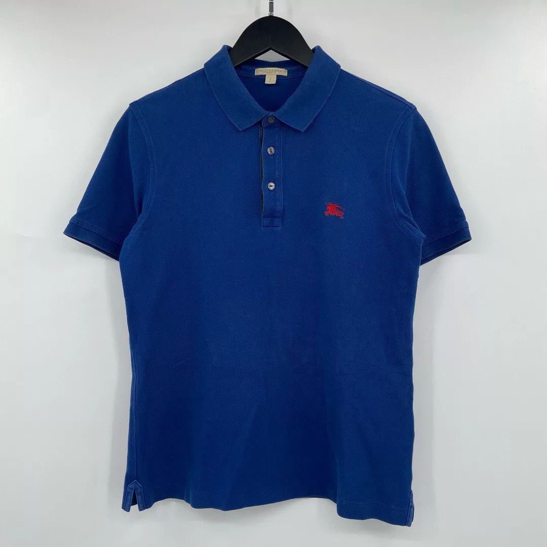 Burberry Burberry Blue Polo S Men Size US S / EU 44-46 / 1 - 1 Thumbnail