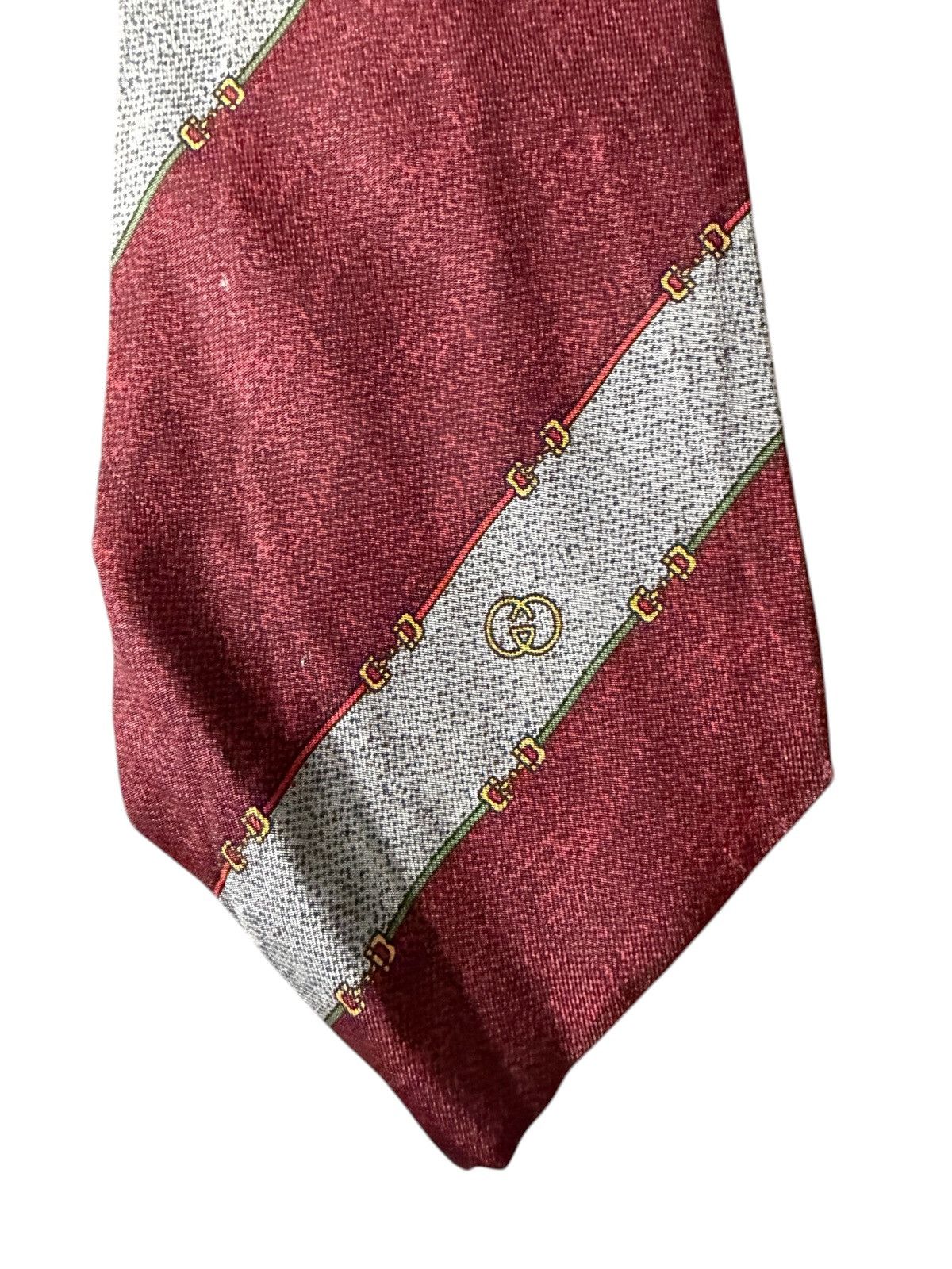 Gucci Gucci GG Horsebit silk tie Size ONE SIZE - 3 Thumbnail