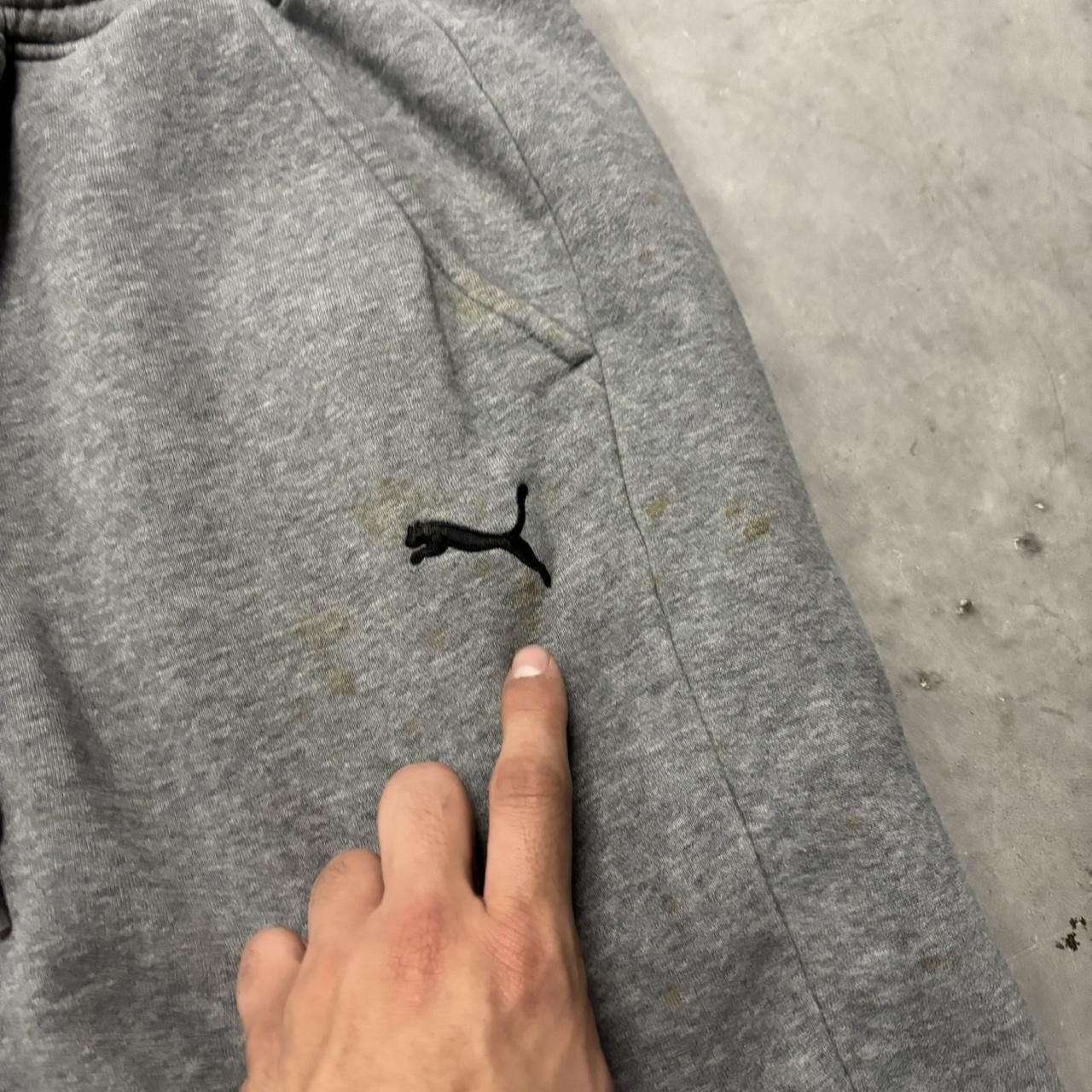 Japanese Brand × Vintage Crazy Vintage Y2K/2000s Baggy Light Grey Skater Essential Sweatpants! Size US 32 / EU 48 - 6 Thumbnail
