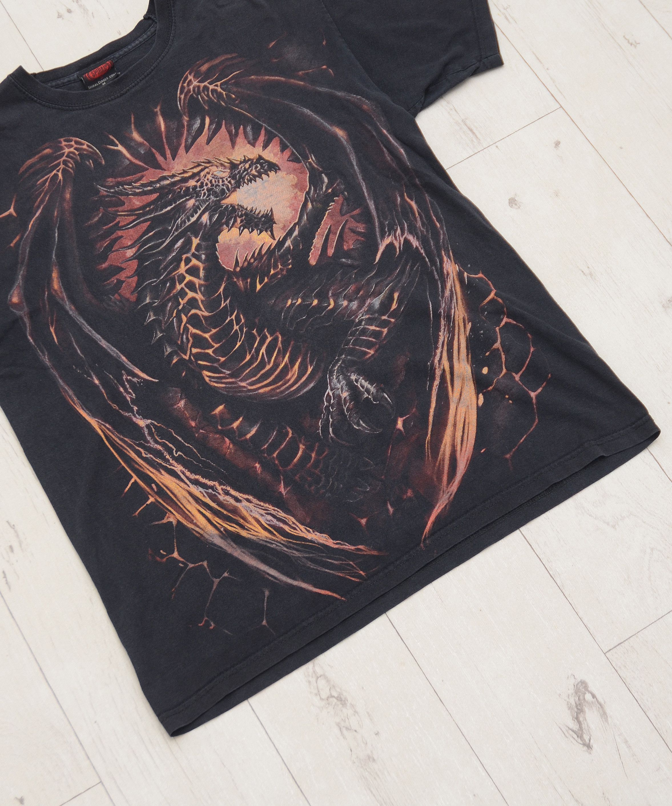 Vintage Vintage Graphic Design Crazy Dragon T-Shirt Spiral Direct Size US M / EU 48-50 / 2 - 4 Thumbnail