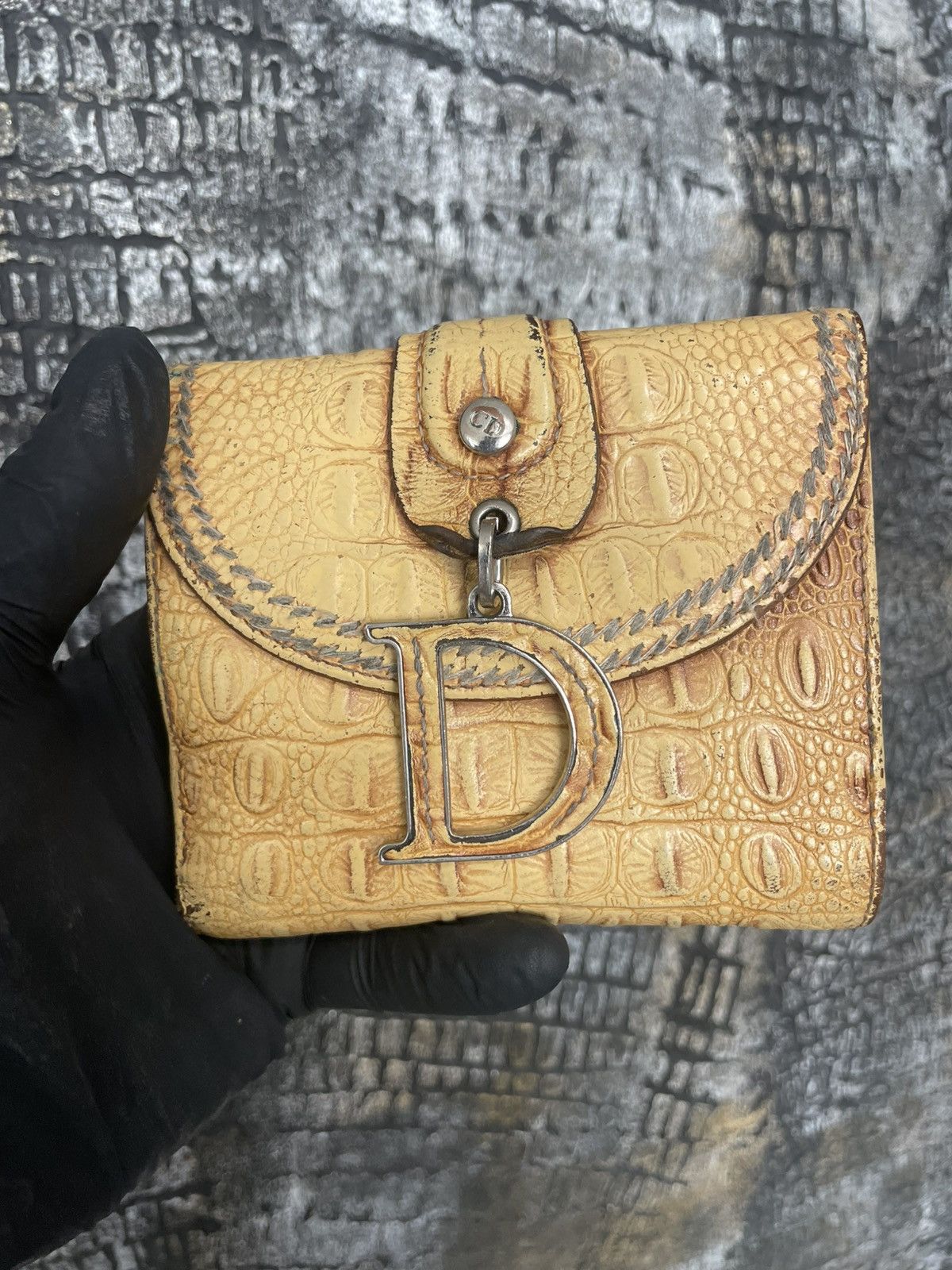 Dior Christian Dior Vintage Wallet Leather Size ONE SIZE - 17 Thumbnail