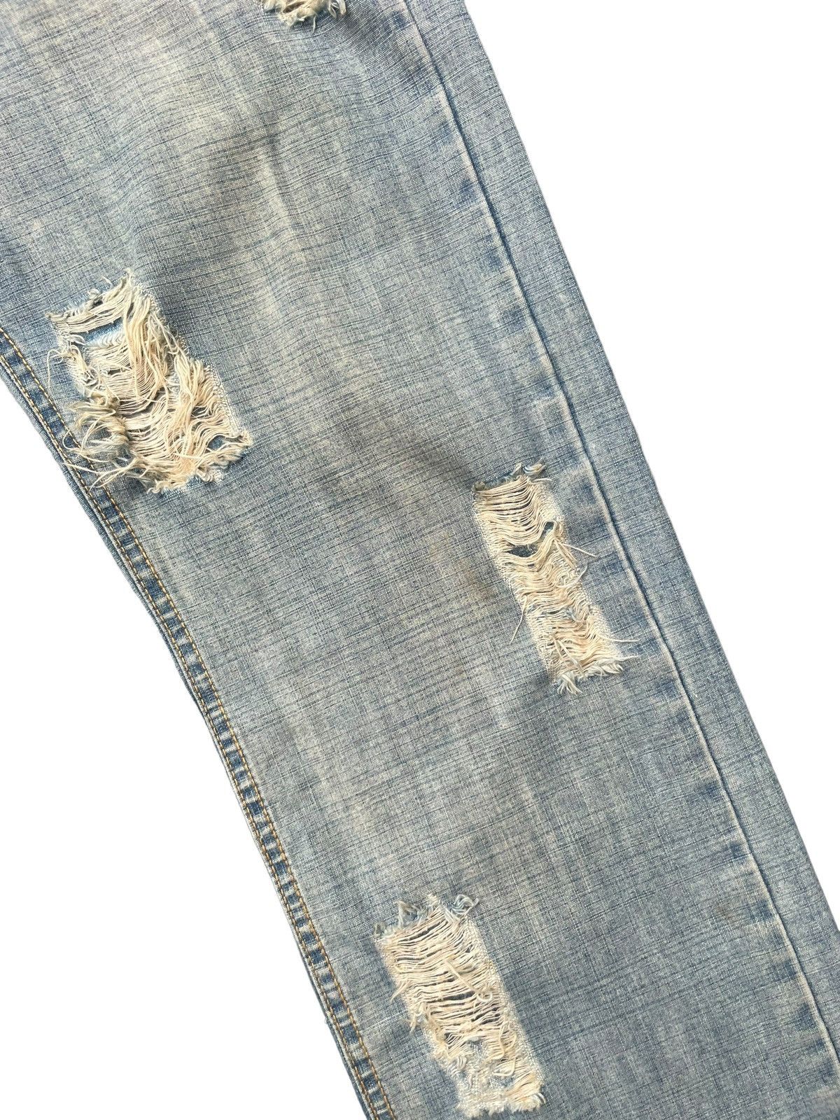 Designer Vintage Kemitch Socialite Faded Distressed Denim Size US 32 / EU 48 - 3 Thumbnail