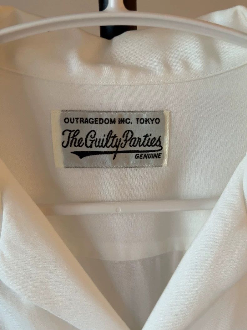 Wacko Maria wacko maria Black striped white short-sleeved shirt 2503-Ne Size US M / EU 48-50 / 2 - 2 Thumbnail