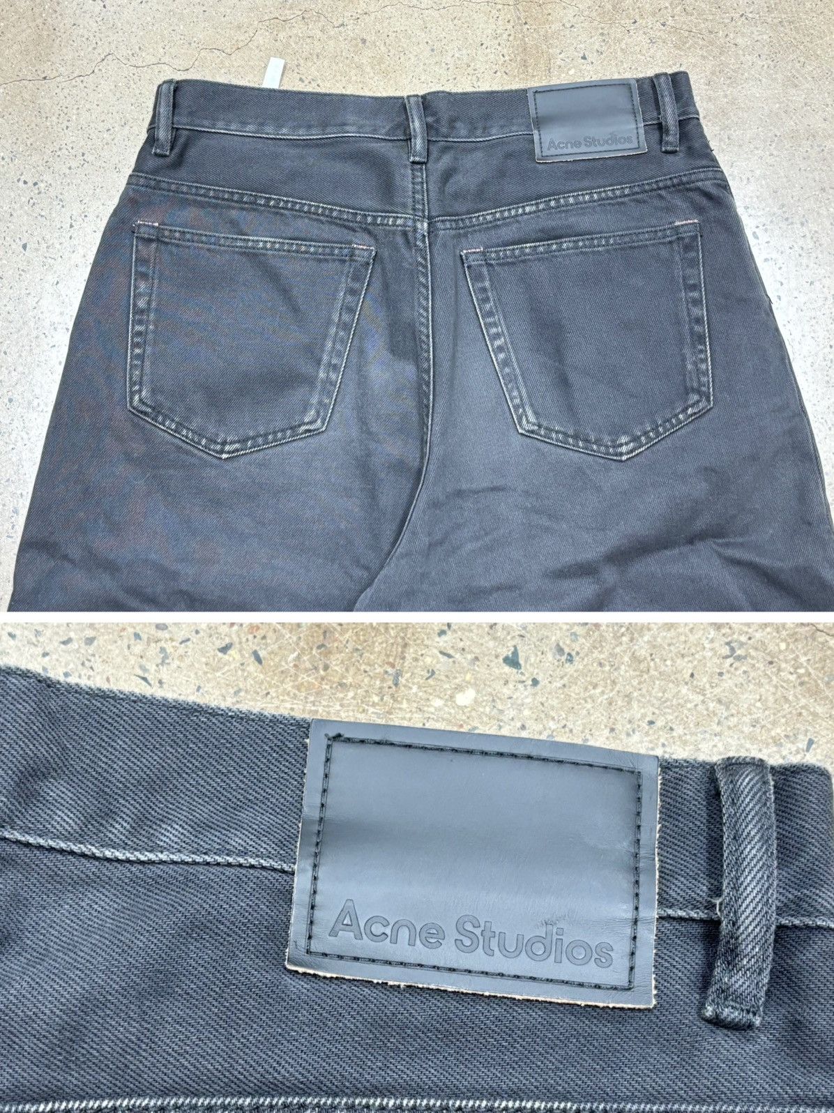 Acne Studios Acne Studios Baggy Denim Pants ， Black color Size US 34 / EU 50 - 6 Thumbnail