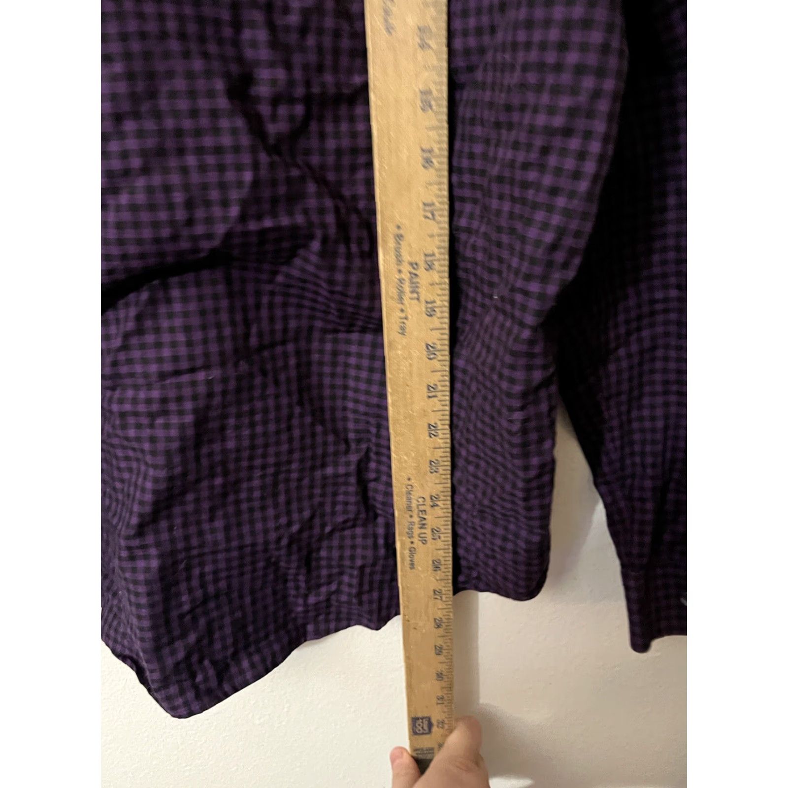 Calvin Klein Calvin Klein Shirt Gingham Dress Shirt Purple M Mens Size US M / EU 48-50 / 2 - 4 Thumbnail