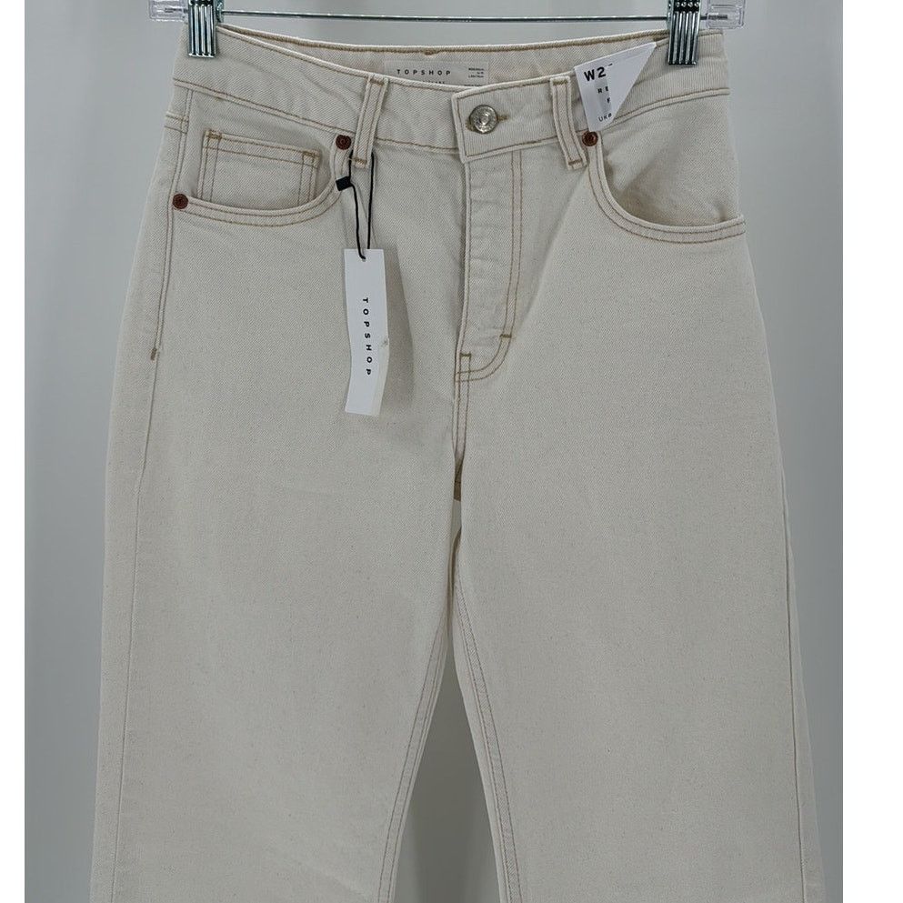 Topshop Topshop mid rise relaxed fit flare off white size 26 Size 26" / US 2 / IT 38 - 5 Thumbnail