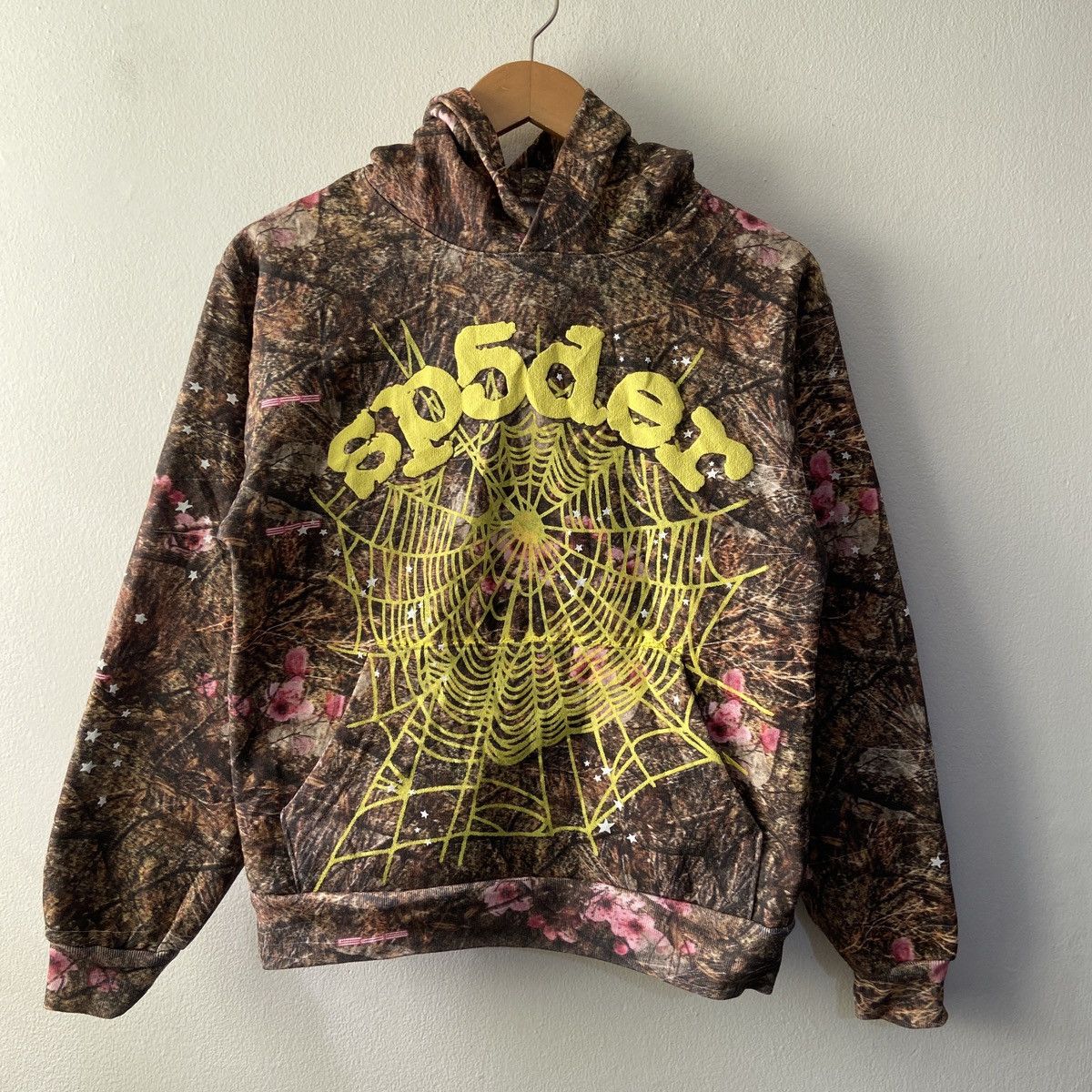 Sp5der × Young Thug Sp5der Spiderworldwide Real-tree Camo Og Web Hoodie ...