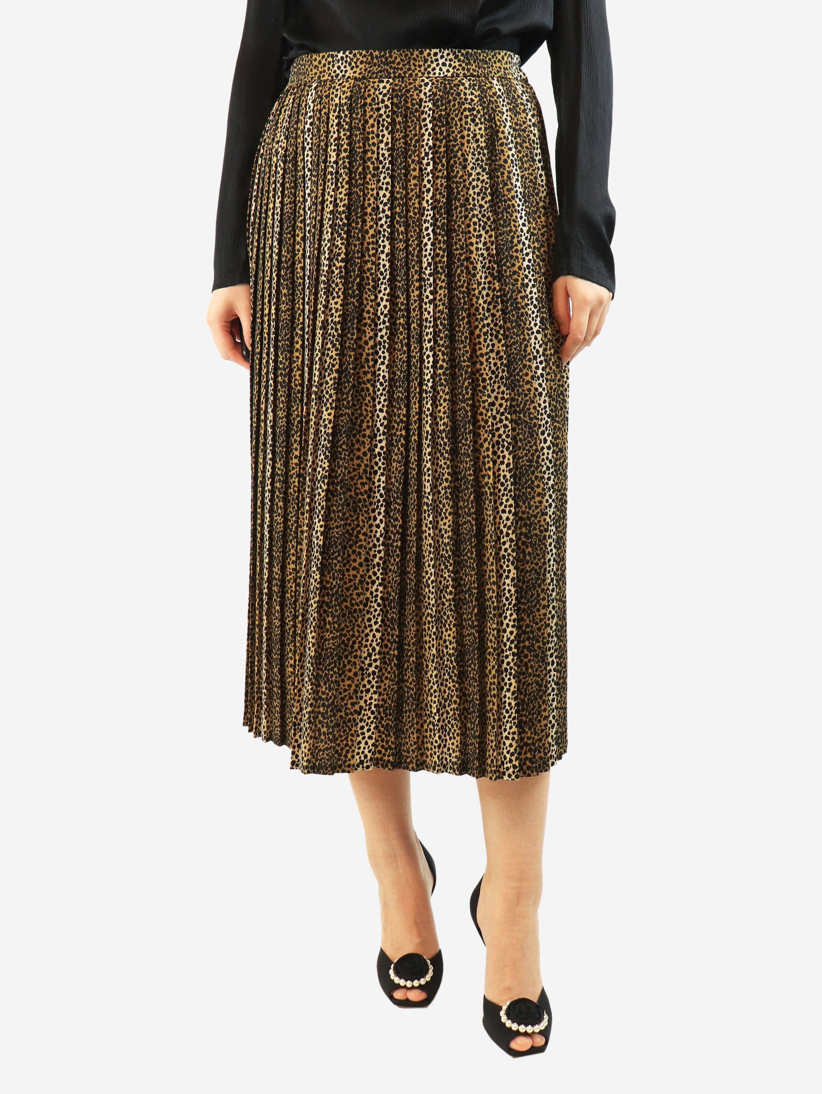 Other Leopard print pleated skirt - UK 10 Size 28" / US 6 / IT 42 - 1 Thumbnail