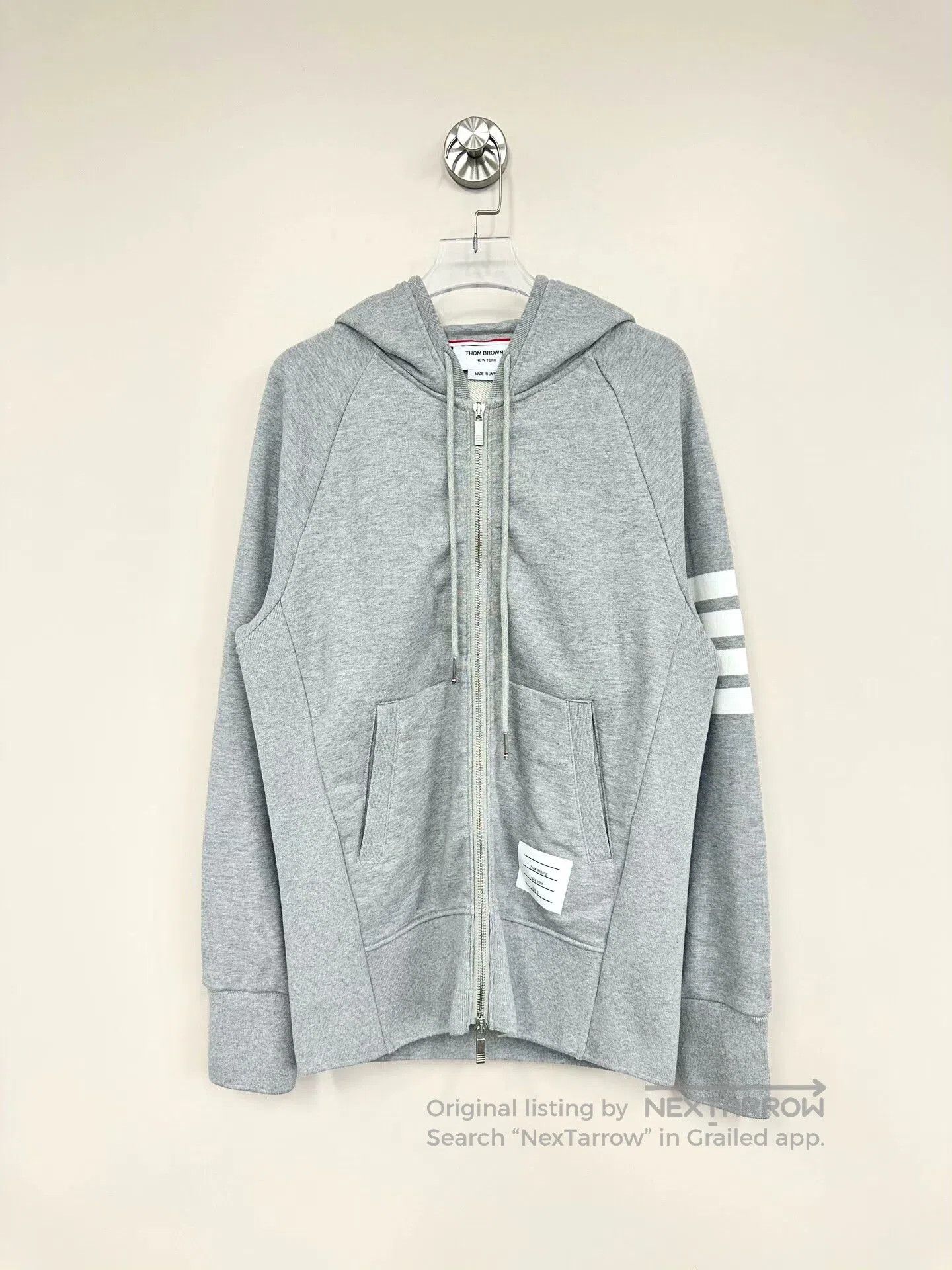 Thom Browne Thom Browne Gray Classic Hoodie. Size US L / EU 52-54 / 3 - 1 Thumbnail