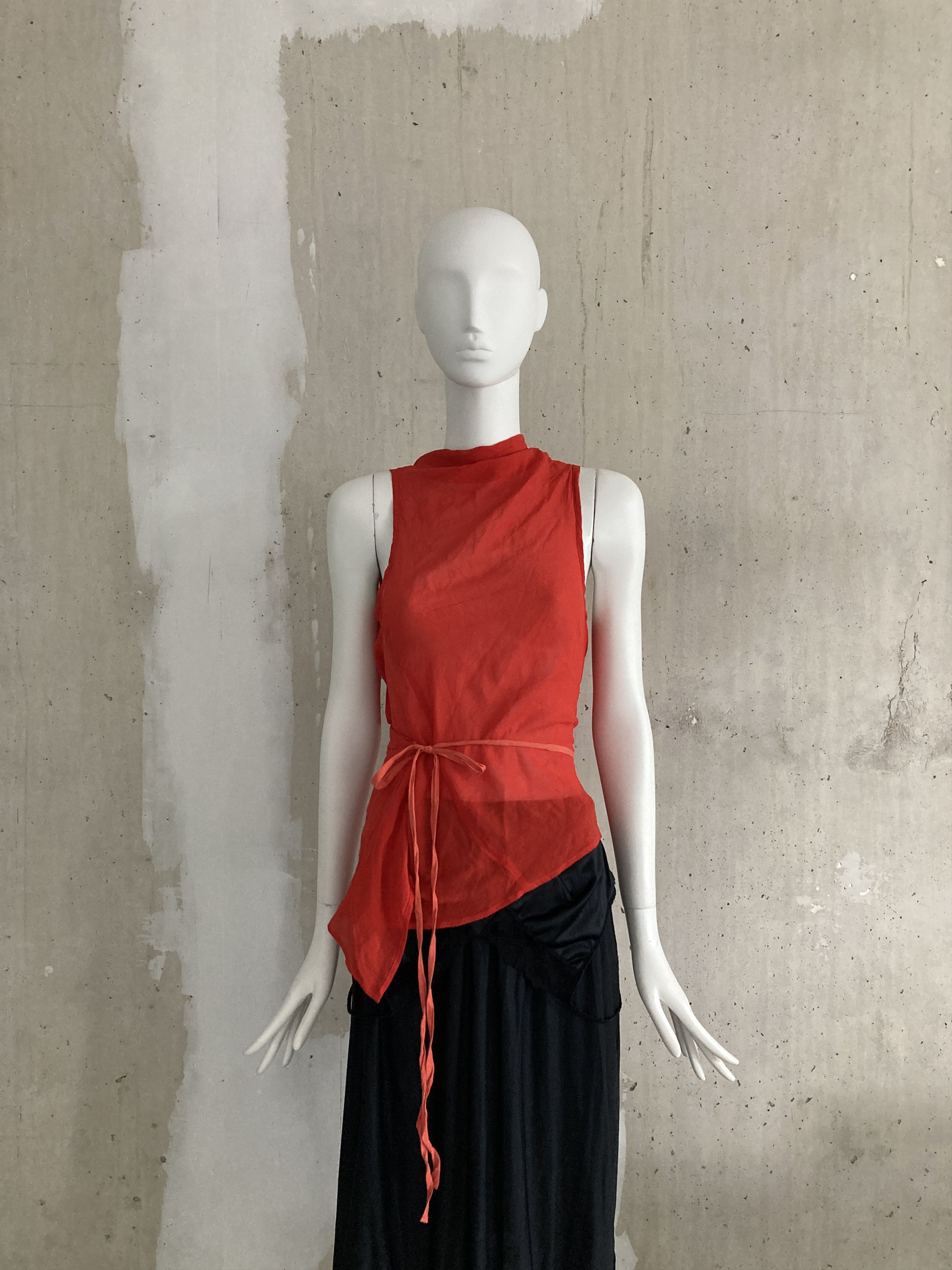 Ann Demeulemeester SS2005 Silk Wrap Top | Grailed