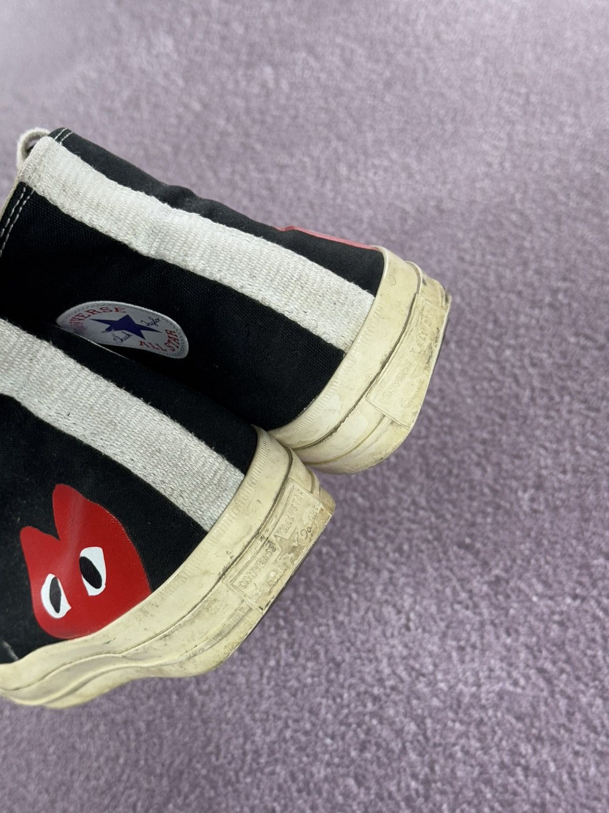 Comme des Garcons PLAY Converse x Play Comme Des Garcons High Top Sneakers Size US 9 / EU 42 - 10 Thumbnail
