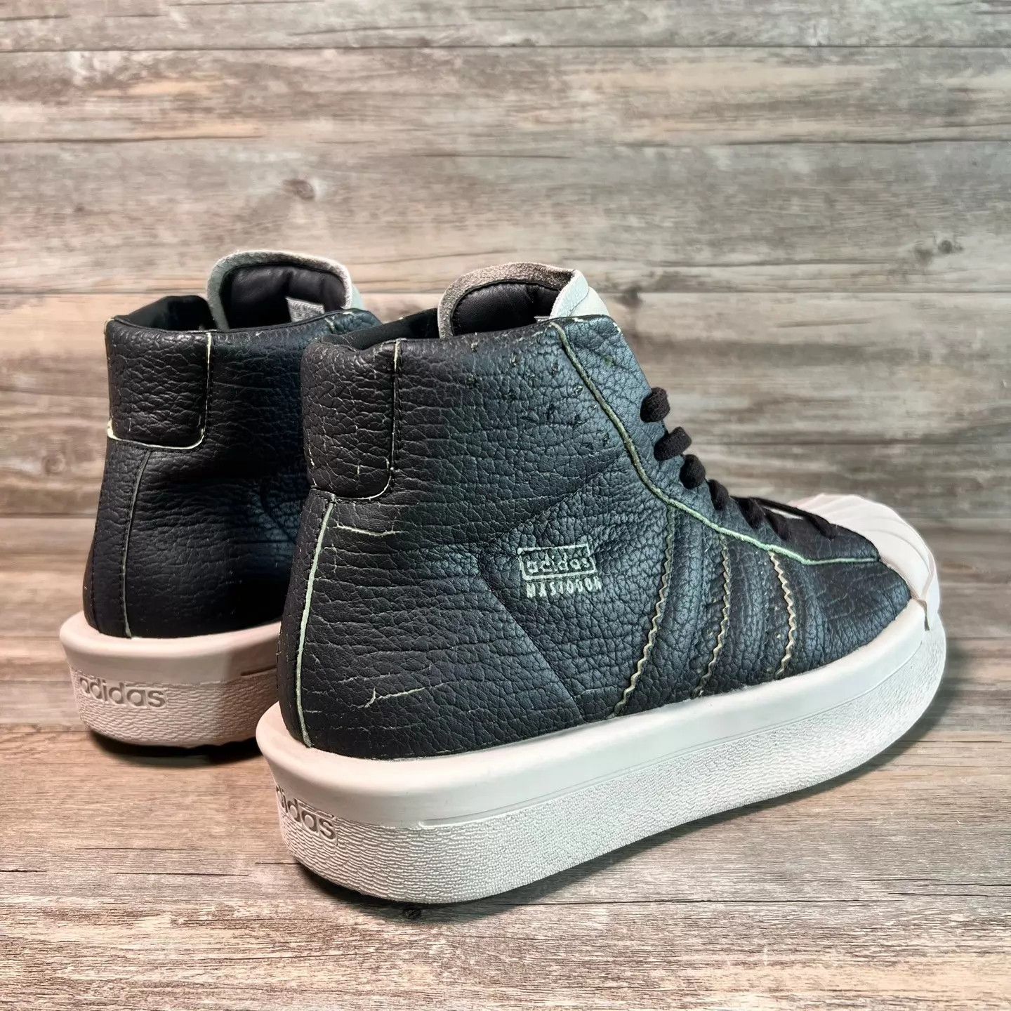 Rick Owens Rick Owens x Adidas Mastodon Pro Black 46 Size US 11.5 / EU 44-45 - 3 Thumbnail