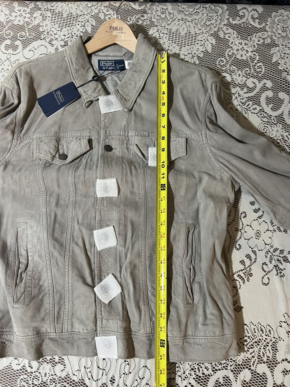 Polo Ralph Lauren Polo Ralph Lauren Suede Trucker Jacket In Grey Fog Size XL Size US XL / EU 56 / 4 - 14 Thumbnail