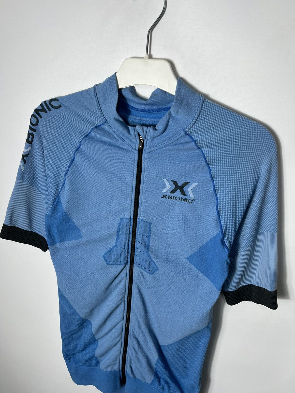 Sports Specialties Vintage X-Bionic Bike Race Cycling Jersey Blue Mens Size XL Size US XL / EU 56 / 4 - 2 Thumbnail