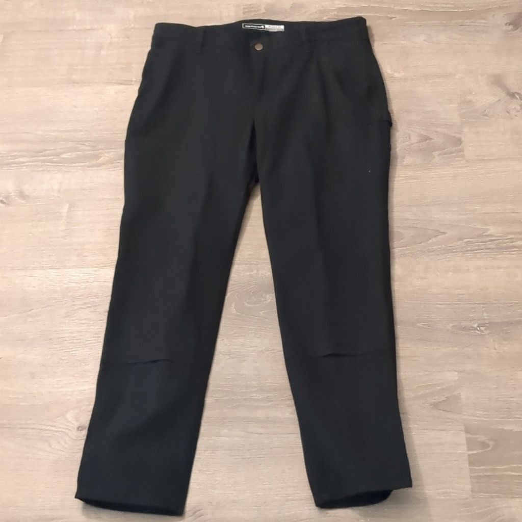 Carhartt relaxed fit black rugged canvas pants size 14