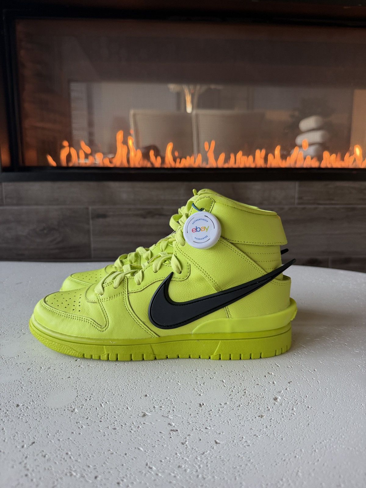Nike AMBUSH Flash Lime Nike Dunks high Size US 7 / EU 40 - 1 Thumbnail