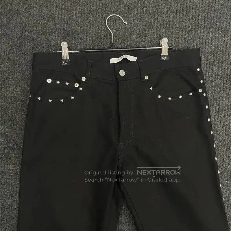 Givenchy Givenchy Black Cotton Logo Casual Pants . Size US 32 / EU 48 - 4 Thumbnail