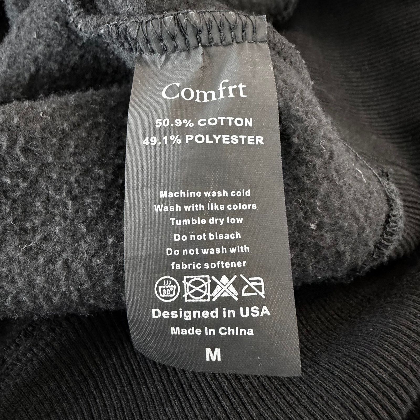 Other Comfrt Heavyweight Black Hoodie Oversized M Size US M / EU 48-50 / 2 - 6 Thumbnail