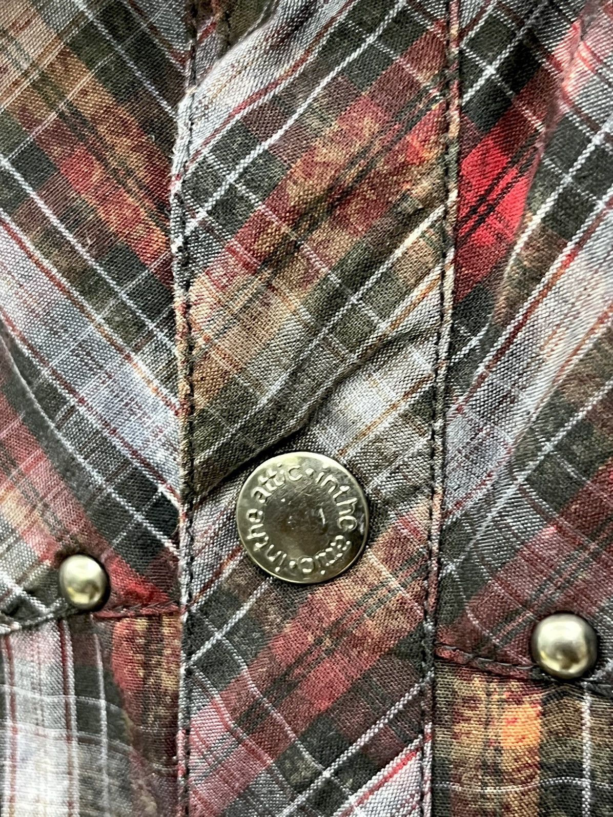 In The Attic In The Attic Punk Smokes Tartan Studded Tribal Shirt M Size US M / EU 48-50 / 2 - 12 Thumbnail