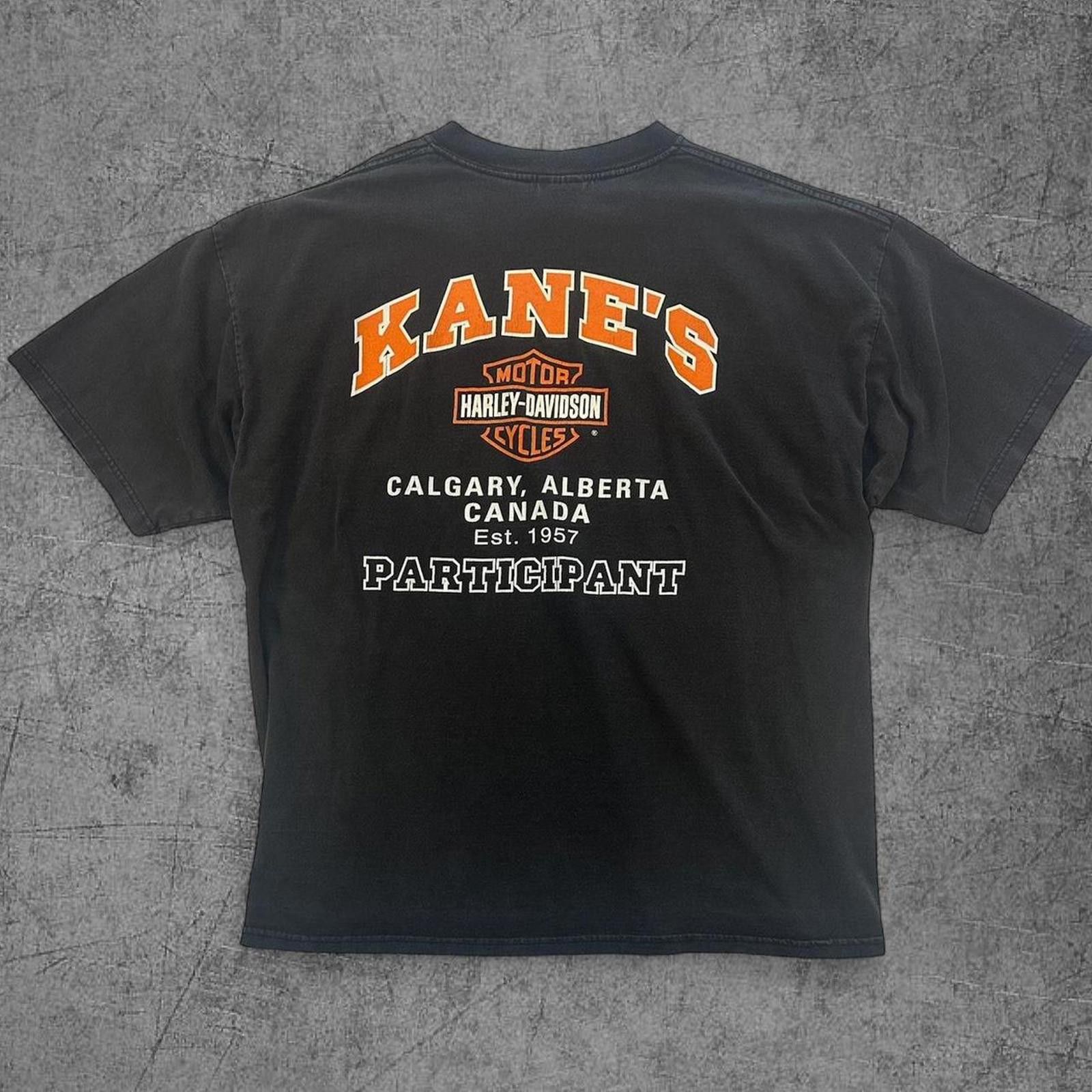 Harley Davidson Vintage 90s Kane’s Harley Davidson Tee Size US XXL / EU 58 / 5 - 1 Thumbnail