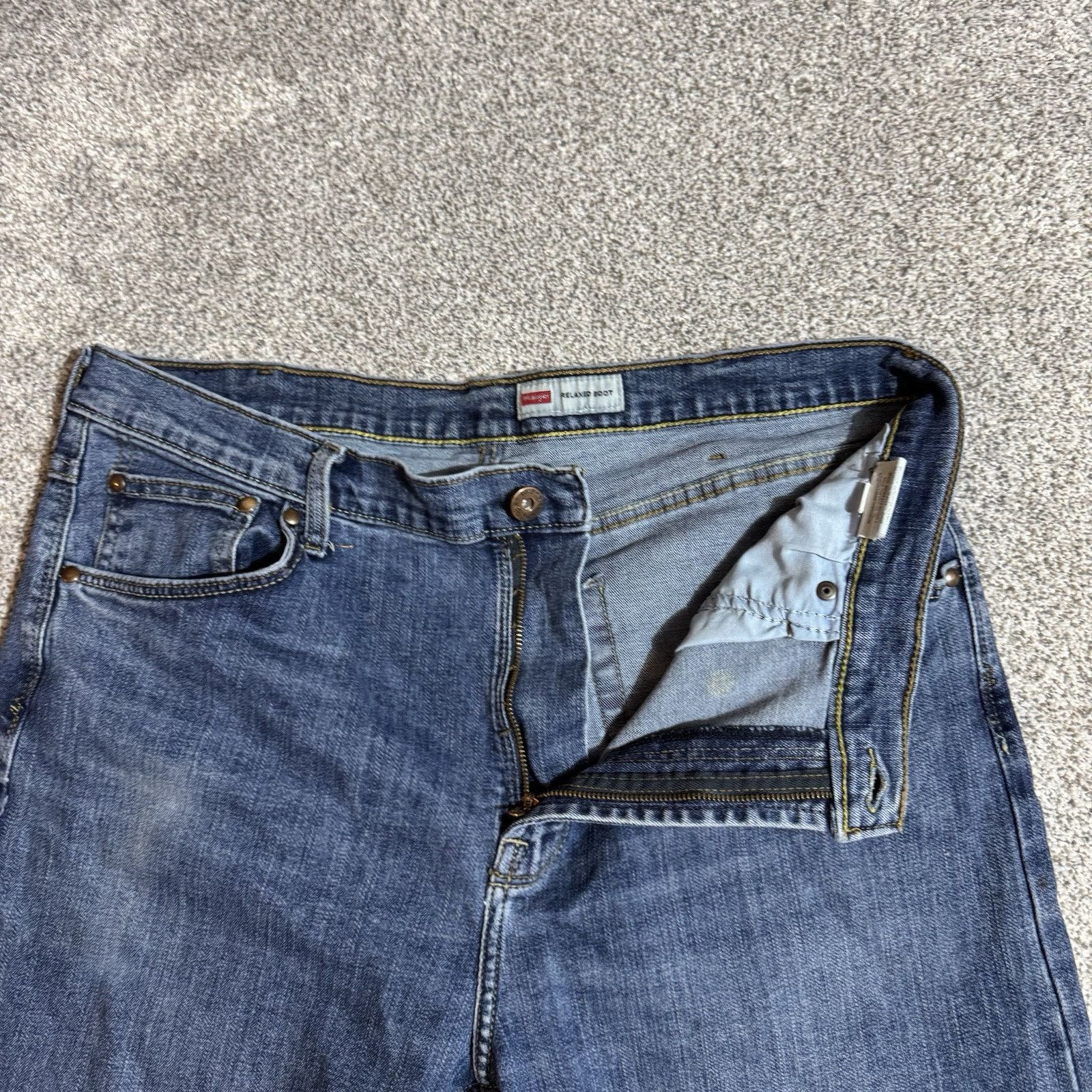 Wrangler Wrangler Jeans Mens 36x34 Relaxed Boot Western Streetwear Size US 36 / EU 52 - 6 Thumbnail