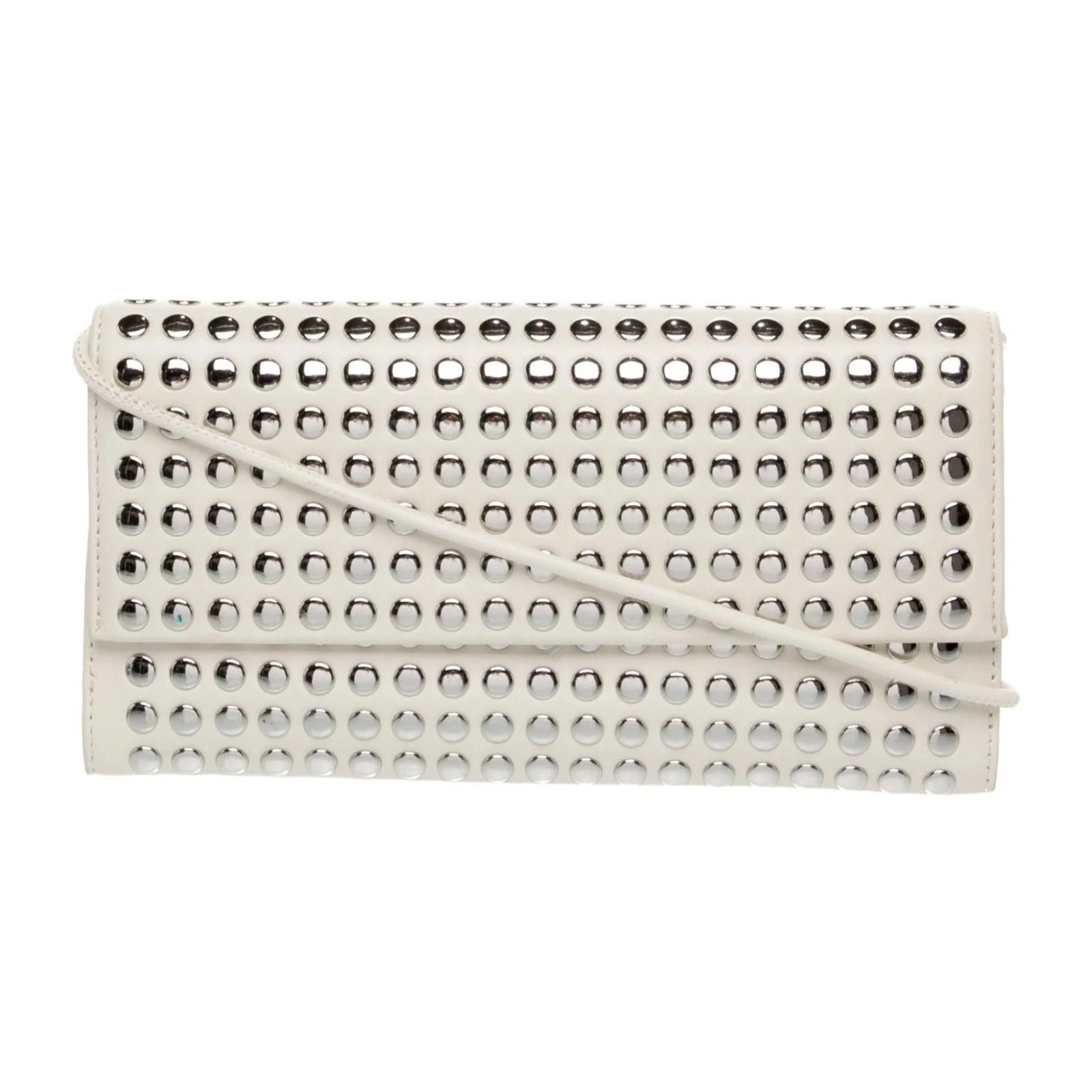 Other Loeffler Randall Charlee Studded Leather Shoulder Bag - Ecru Size ONE SIZE - 1 Thumbnail