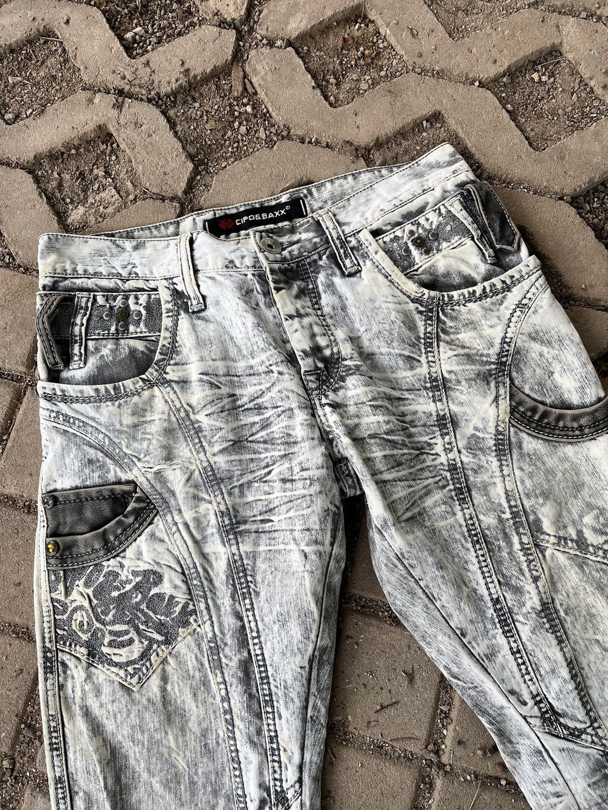 If Six Was Nine × Japanese Brand × Vintage Vintage Washed Studded Hysteric Inspired Denim Size US 31 - 8 Thumbnail