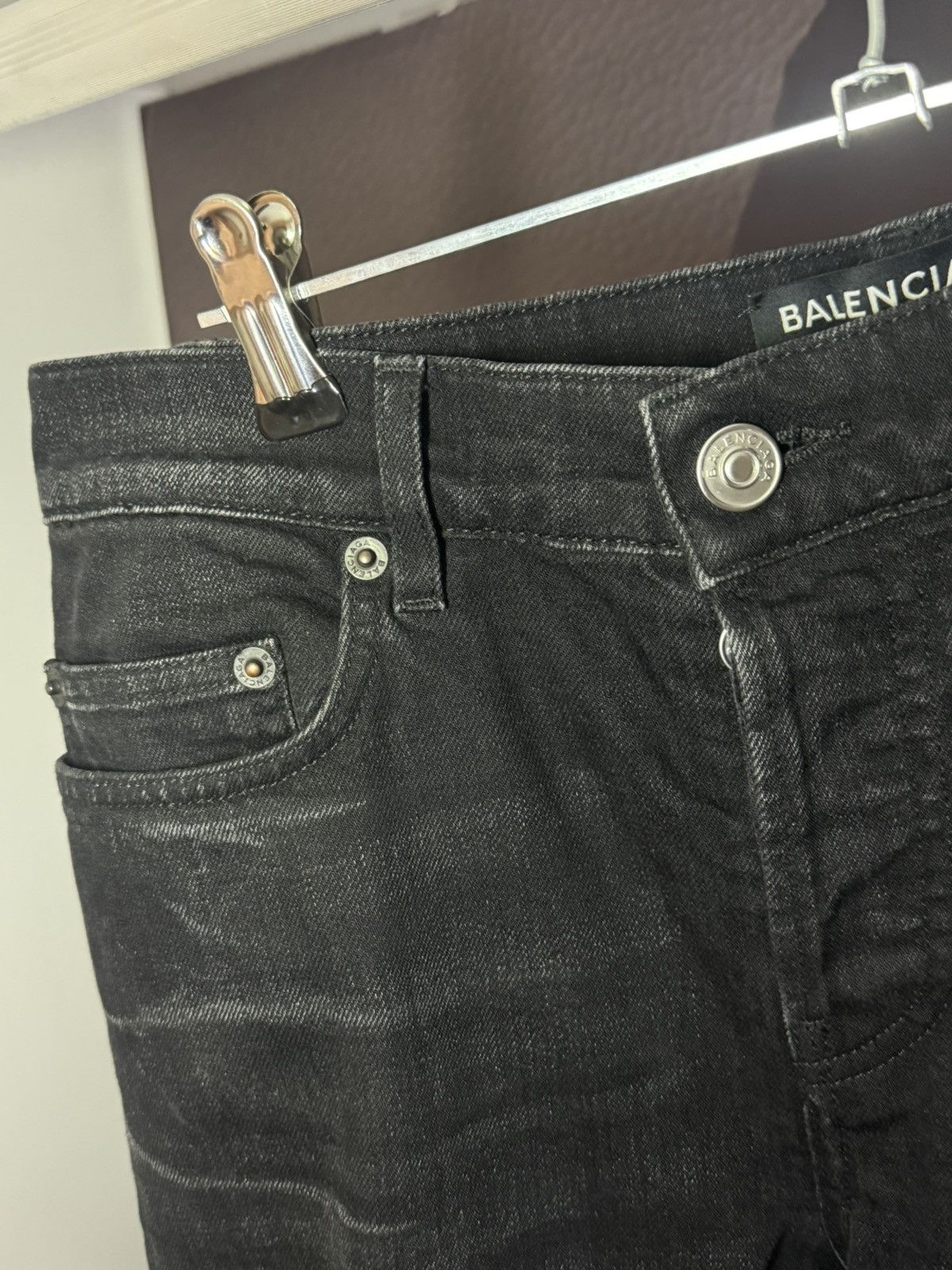 Balenciaga ✅Balenciaga FW17 Distressed black skinny jeans Arhetype Size US 28 / EU 44 - 4 Thumbnail