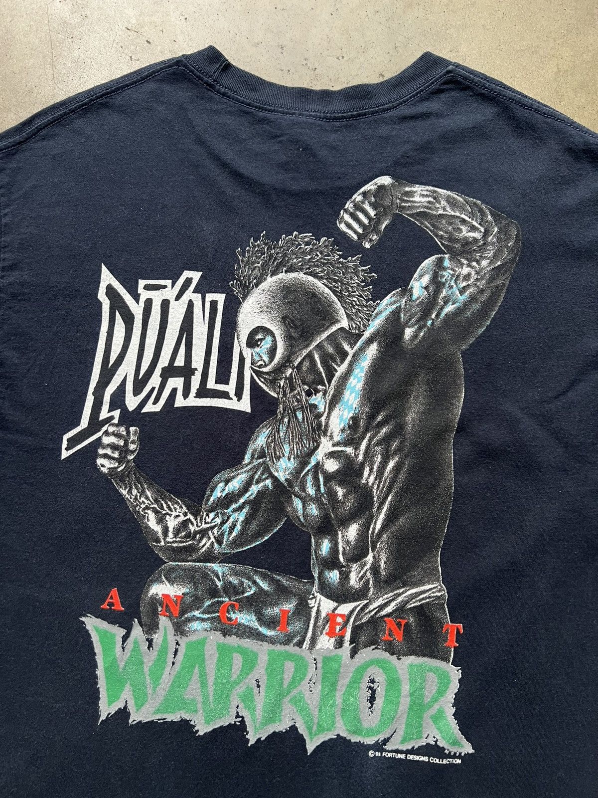 Vintage ‘00s Hawaiian Strength Ancient Warrior Puali Tee Shirt Size US L / EU 52-54 / 3 - 3 Thumbnail