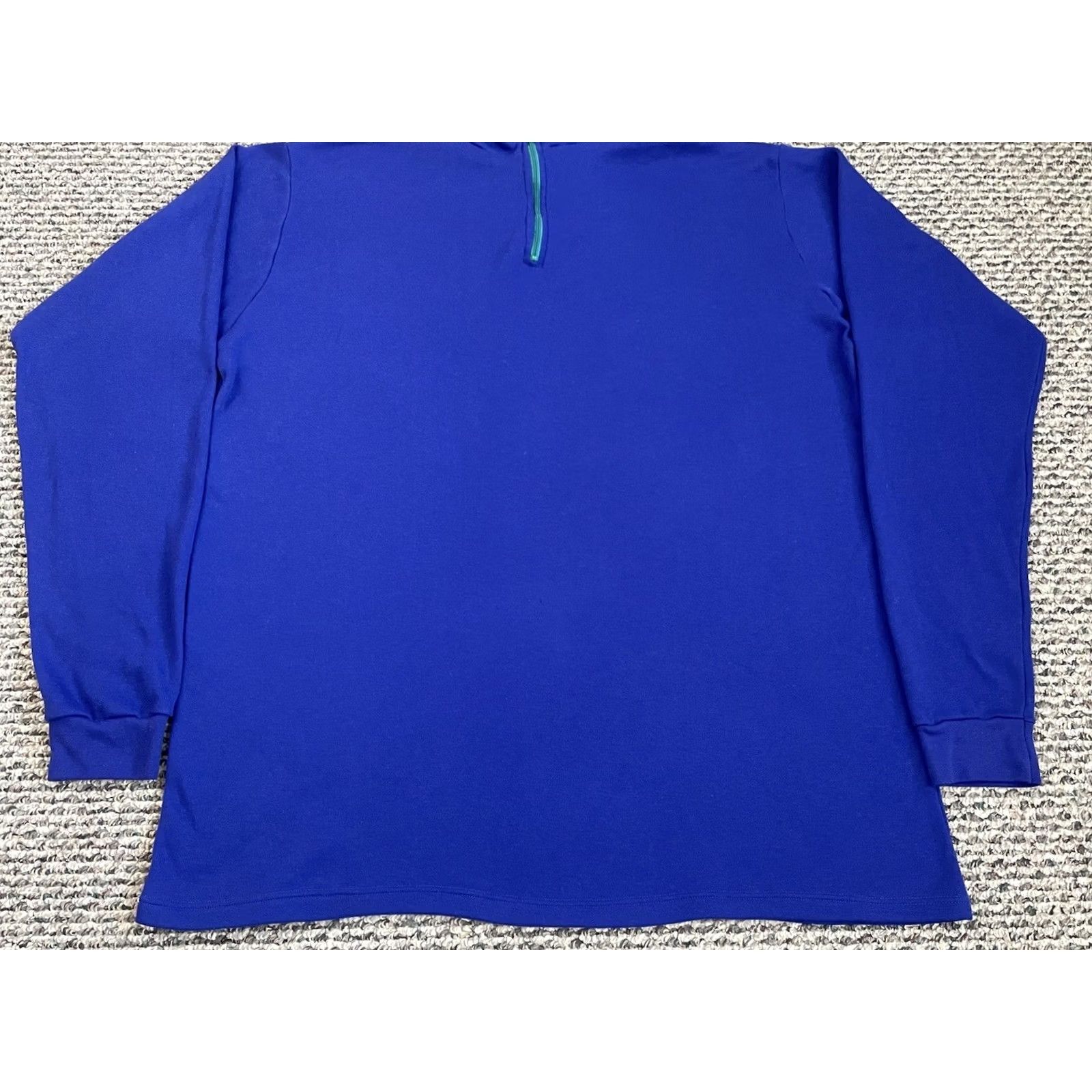 Vintage VINTAGE L.L. Bean Sweater Mens 2XL Blue Quarter Zip Pullover Outdoor 90s Light USA Size US XXL / EU 58 / 5 - 2 Thumbnail