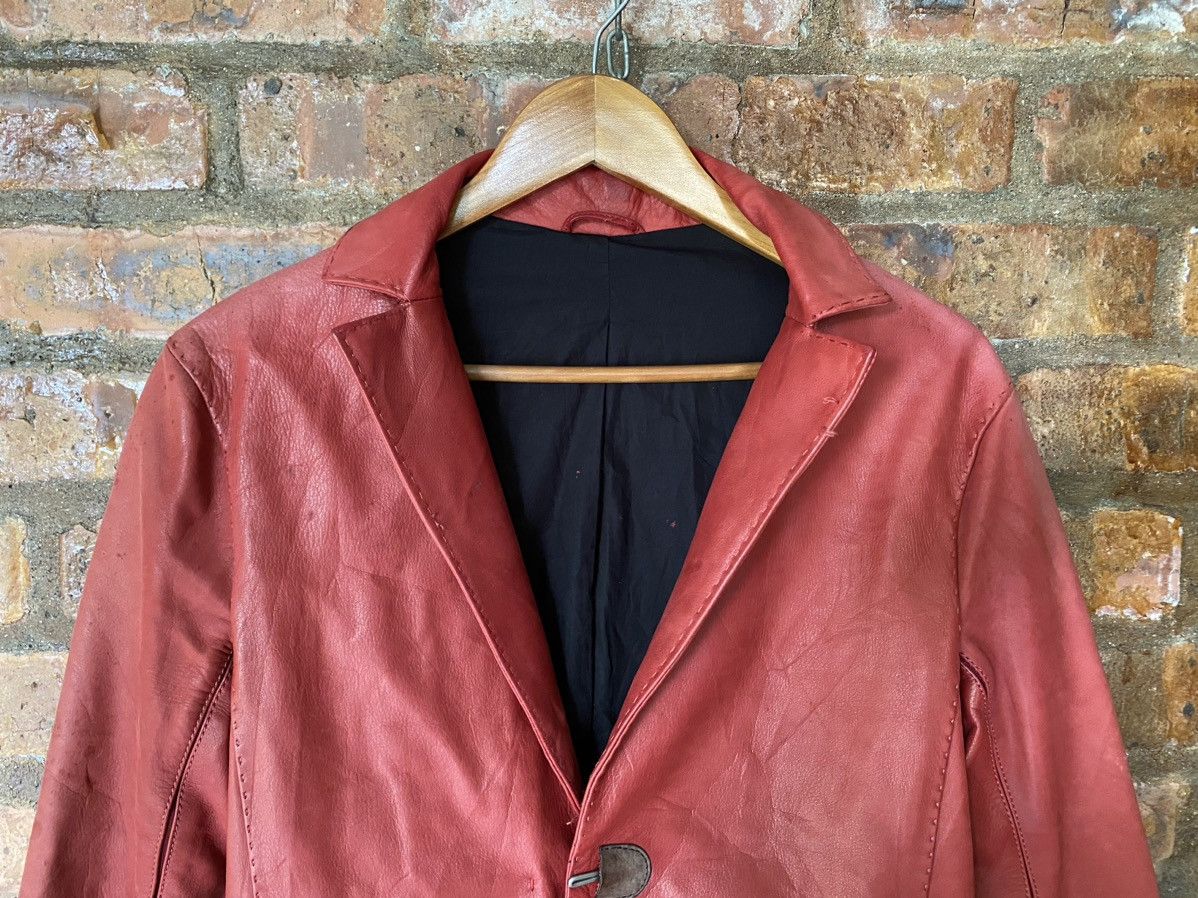 Yohan Serfaty AW2009 iconic Yohan red Leather jacket y/project Size US M / EU 48-50 / 2 - 4 Thumbnail
