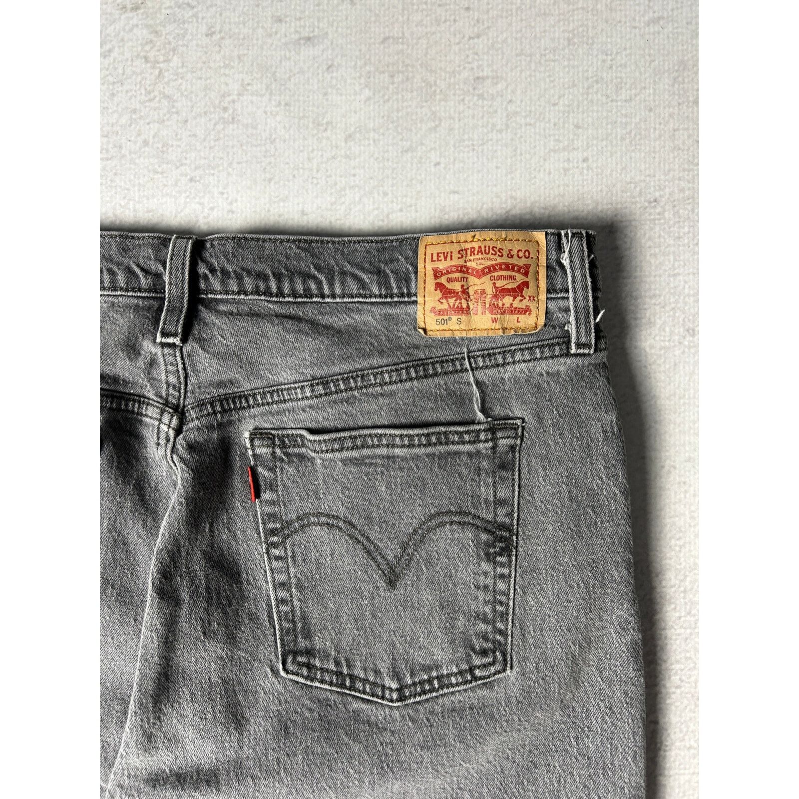 Levi's Vintage 90s Levis 501 Black Straight Jeans - Women's 33Wx28L Size 33" - 4 Thumbnail