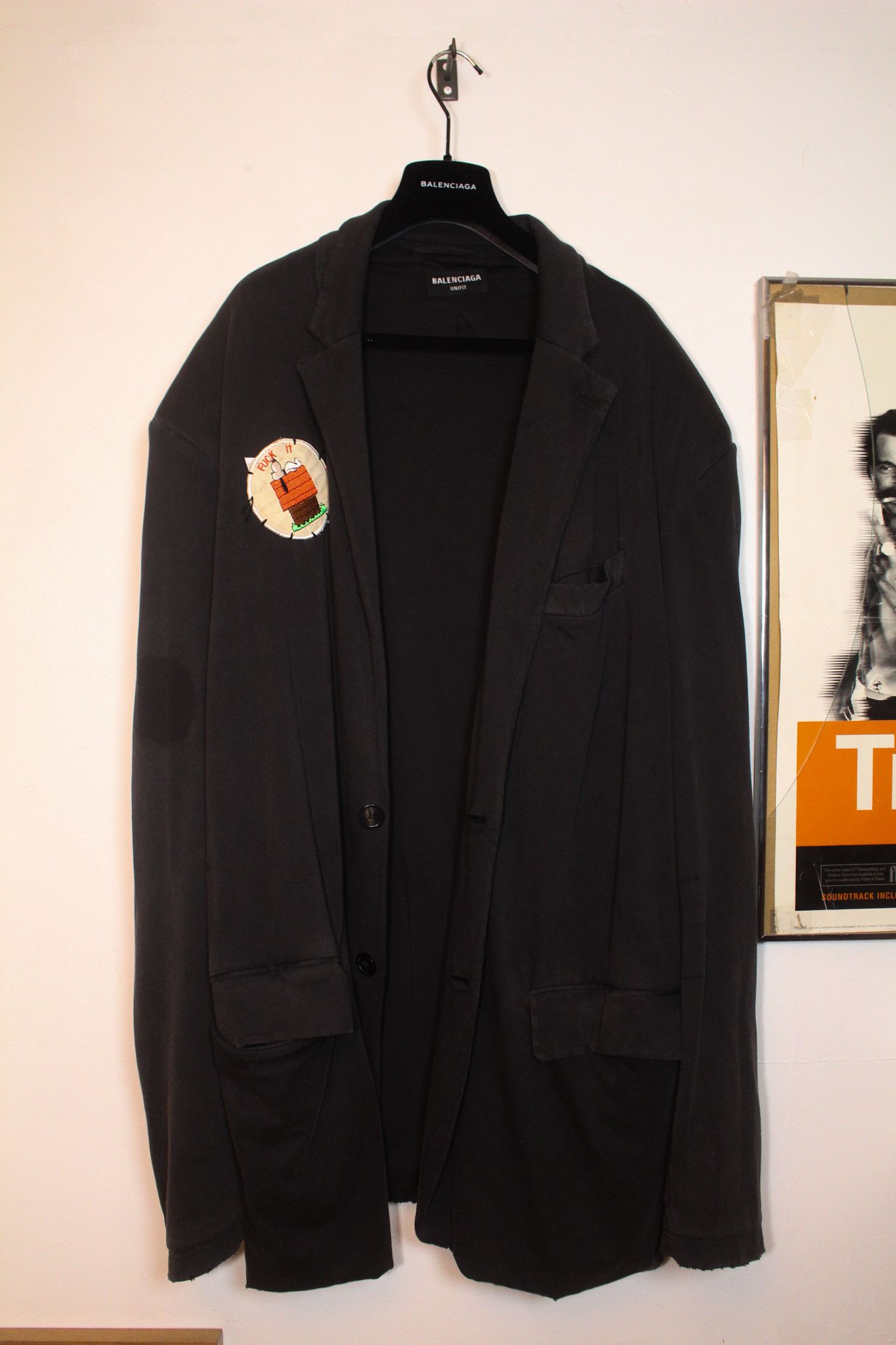 Balenciaga AW2021 HEAVYWEIGHT COTTON BLAZER SKATER JACKET Size 50R - 9 Thumbnail