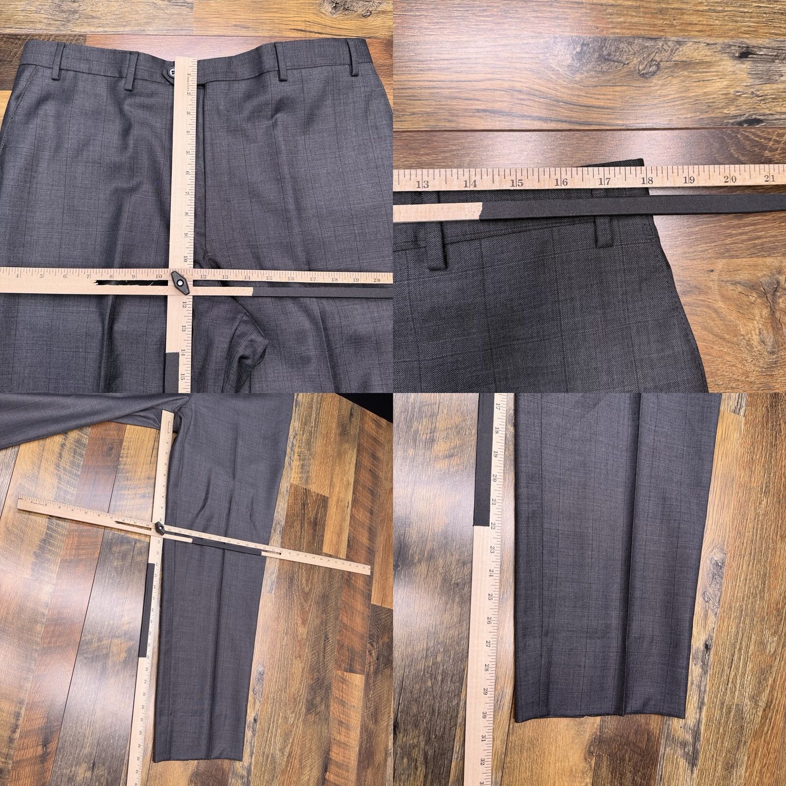 Jos. A. Bank Jos. A. Bank Signature Gold Suit 44 XL Gray Wool Striped 2 Piece Blazer Pants 36x30 Mens Regular, Vintage? No Size 44R - 11 Thumbnail