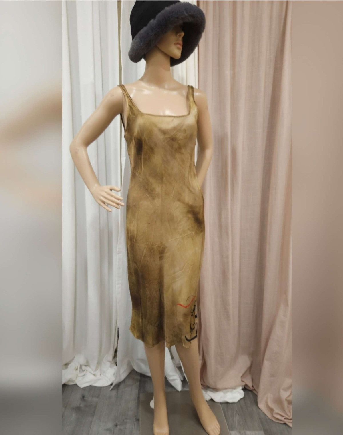 Designer × Zara Limited Edition Printed Suspender Dress By ZARA Size S / US 4 / IT 40 - 1 Thumbnail