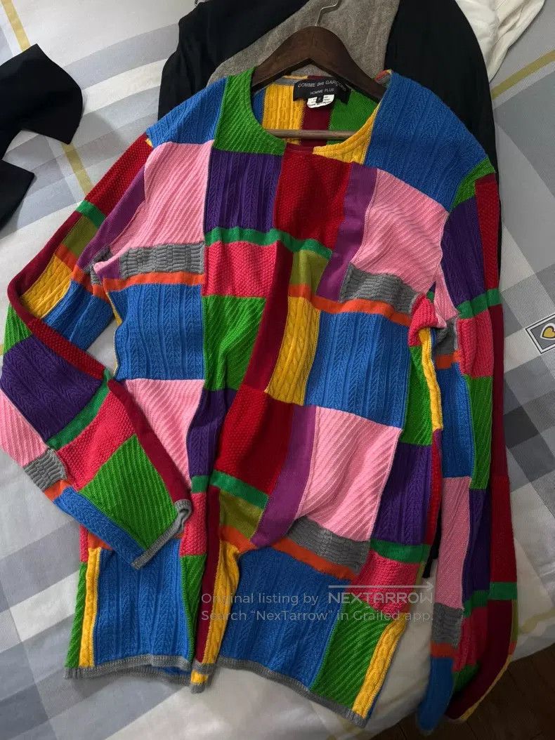 Comme des Garcons Comme des Garcons Patchwork colorful checkered sweater Size US M / EU 48-50 / 2 - 3 Thumbnail