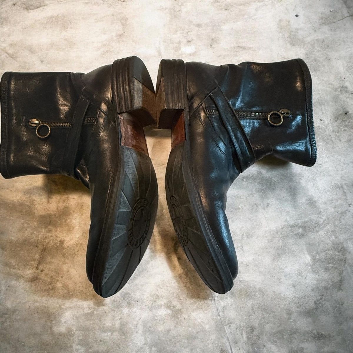 Fiorentini + Baker F & B Moto Leather Ankle Boots Size US 10 / EU 43 - 2 Thumbnail