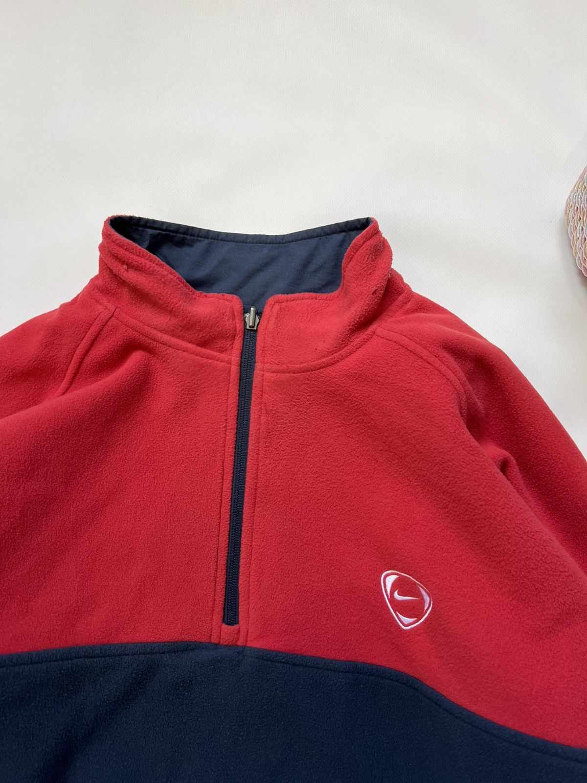 Nike Vintage Bilateral Fleece Nike Anorak Nylon Blue 00s Size US XXL / EU 58 / 5 - 8 Thumbnail