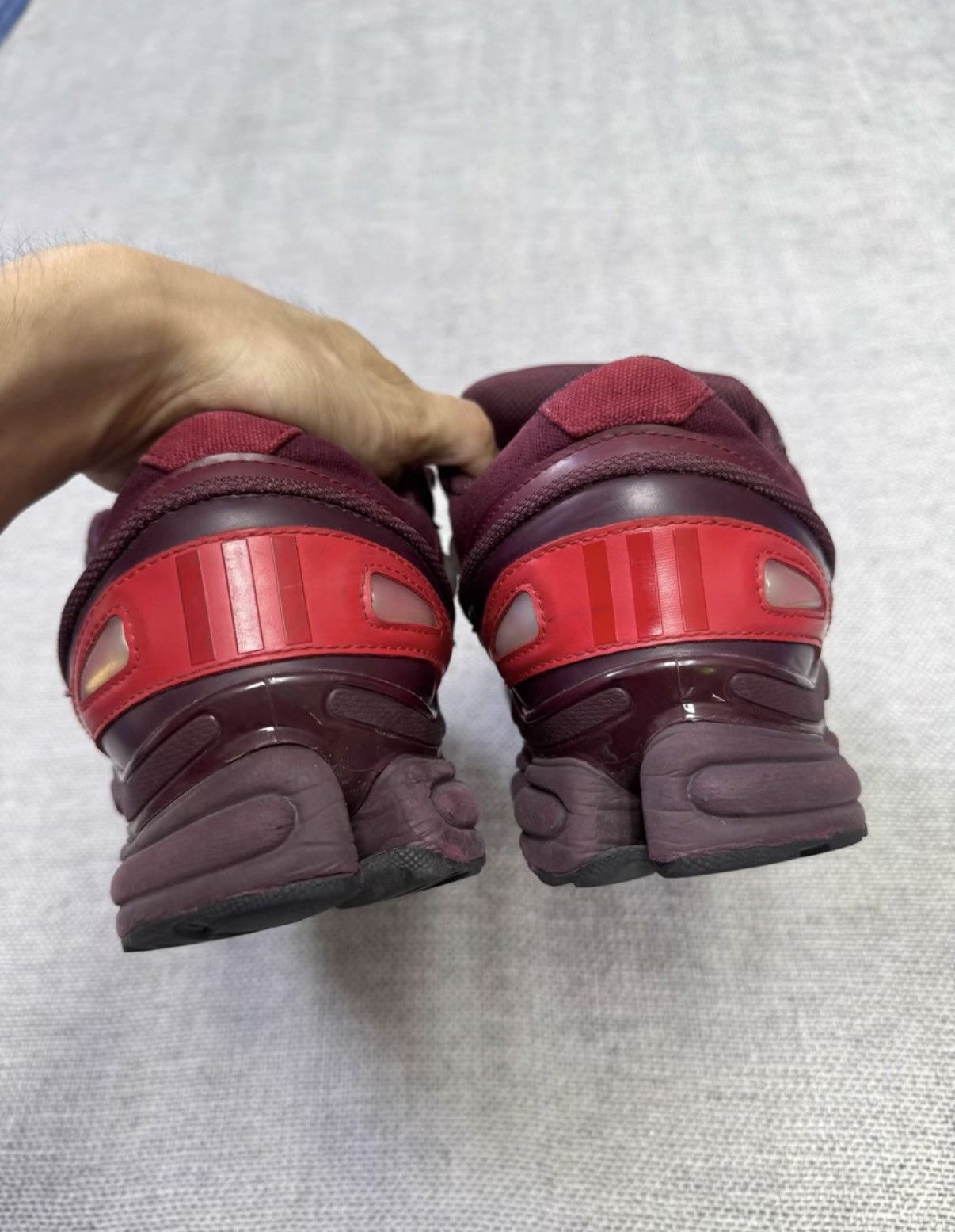 Adidas Adidas Raf Simons Ozweego Burgundy colorway K37 Size US 9.5 / EU 42-43 - 5 Thumbnail