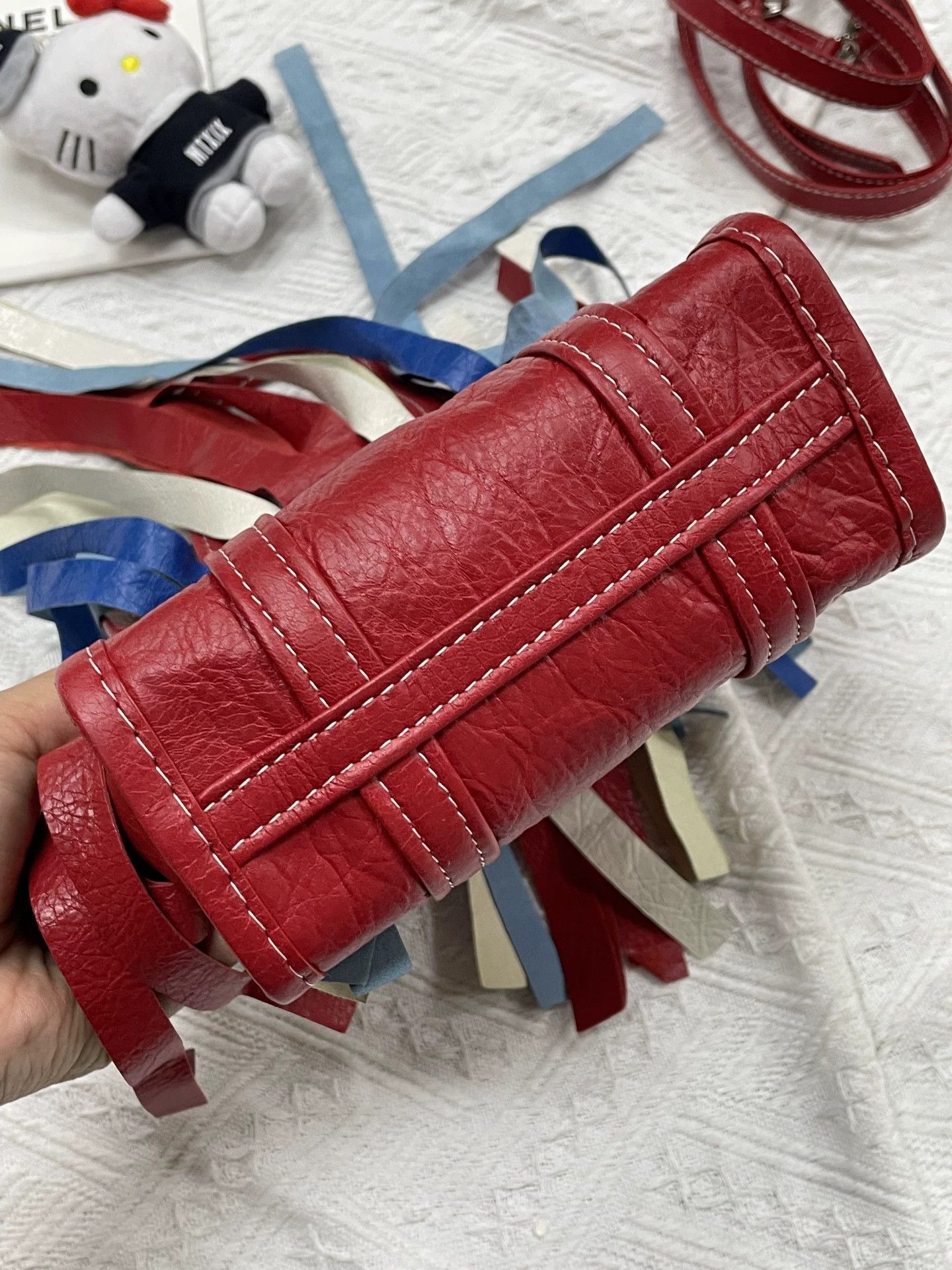 Balenciaga Balenciaga colorblock tassel tote/crossbody with strap Size ONE SIZE - 4 Thumbnail