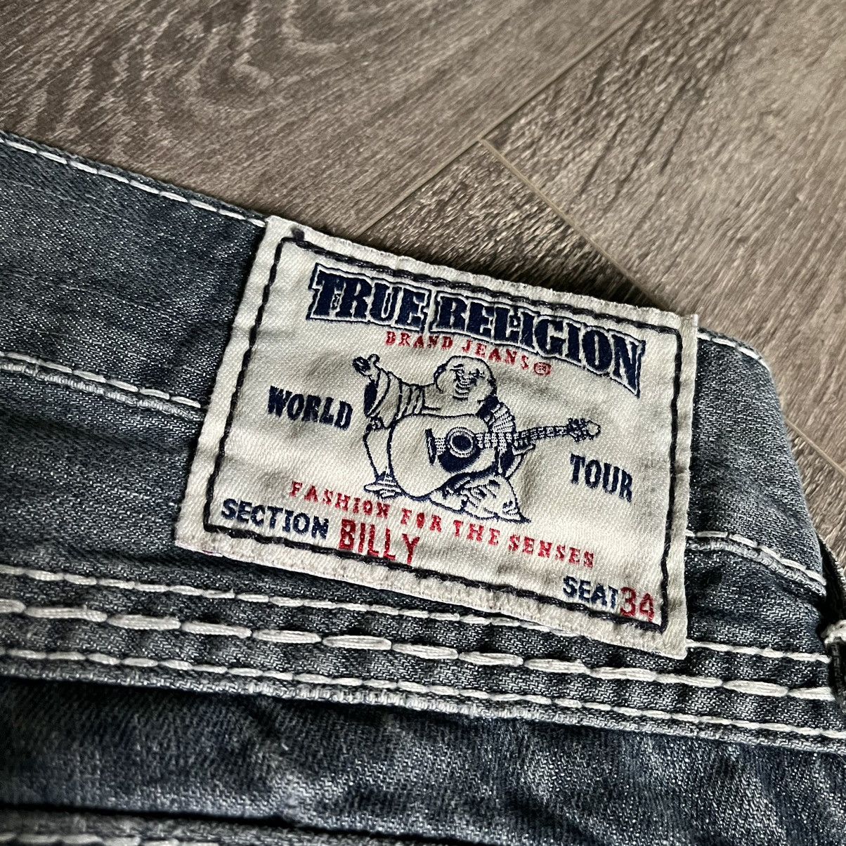 True Religion Vintage True Religion Billy Straight Stitched Jean Shorts 34 Size US 34 / EU 50 - 4 Thumbnail