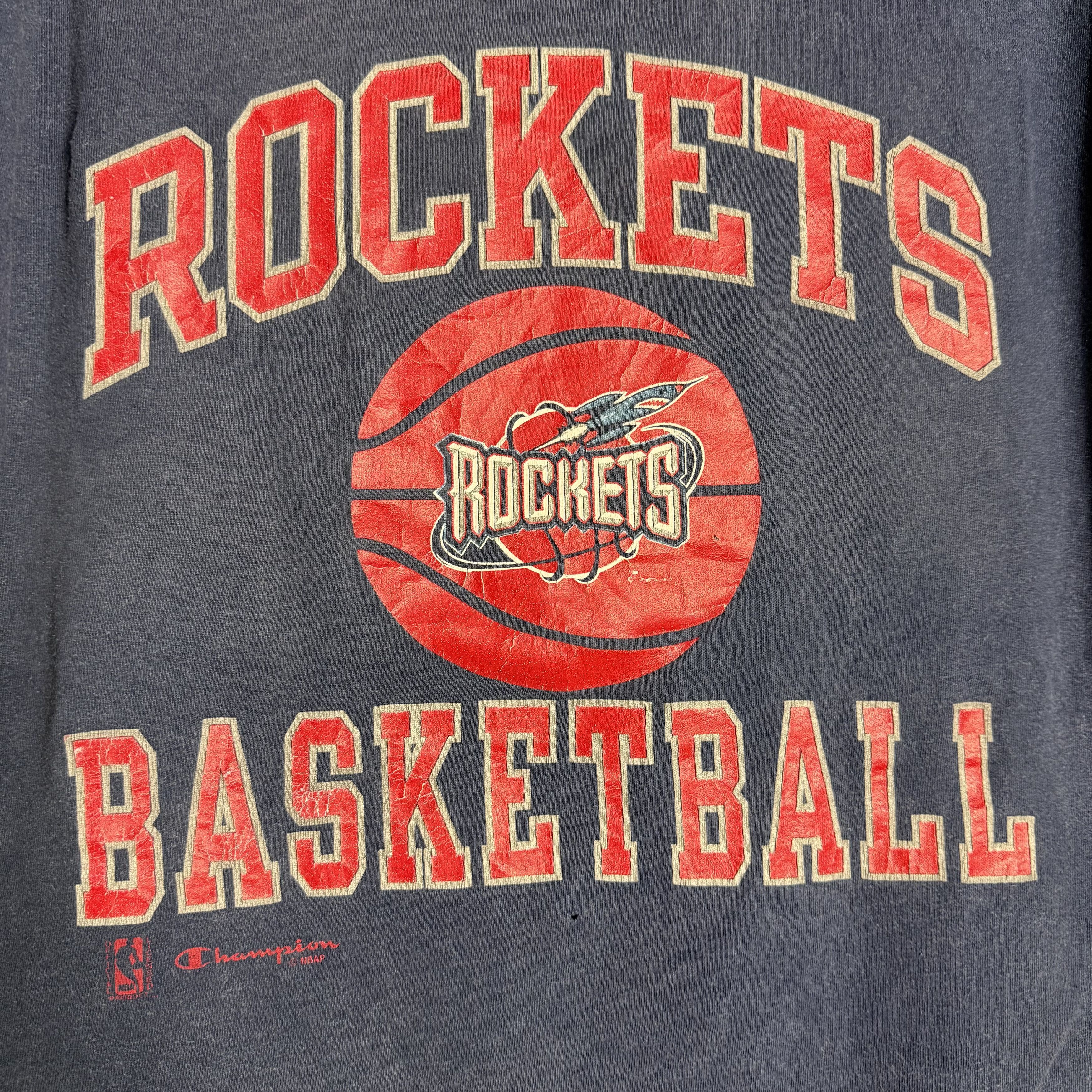Champion 🔥RARE🔥Vintage Champion NBA Houston Rocket T-shirt Size US XL / EU 56 / 4 - 2 Thumbnail