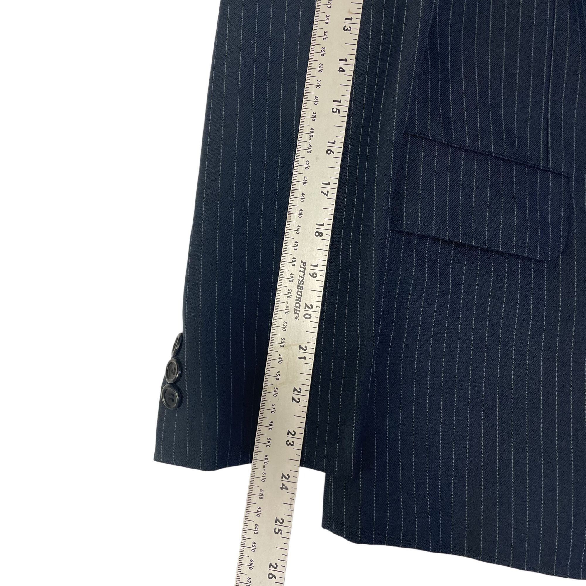 Other Vtg BESPOKE Sport Coat PINSTRIPE Mod Disco Jacket Size 38R - 7 Thumbnail