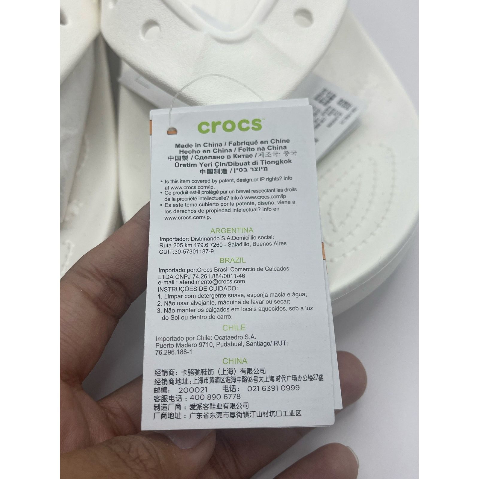 Crocs Crocs White Platform Flip Flops Sandals Slippers Size 12 NWT Size US 12 / EU 45 - 6 Thumbnail