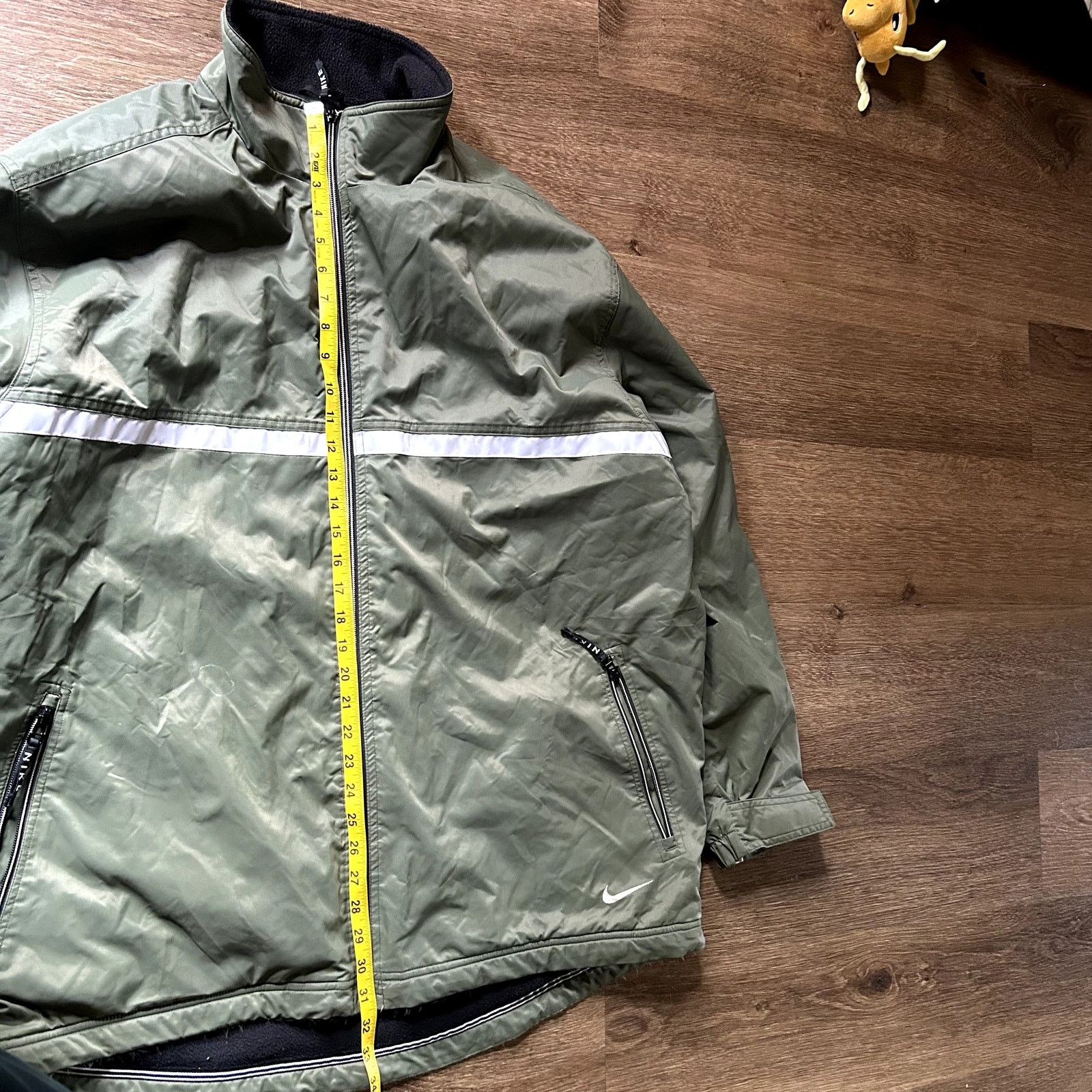 Nike Vintage Nike Moss Green Windbreaker Jacket Size US XL / EU 56 / 4 - 4 Thumbnail