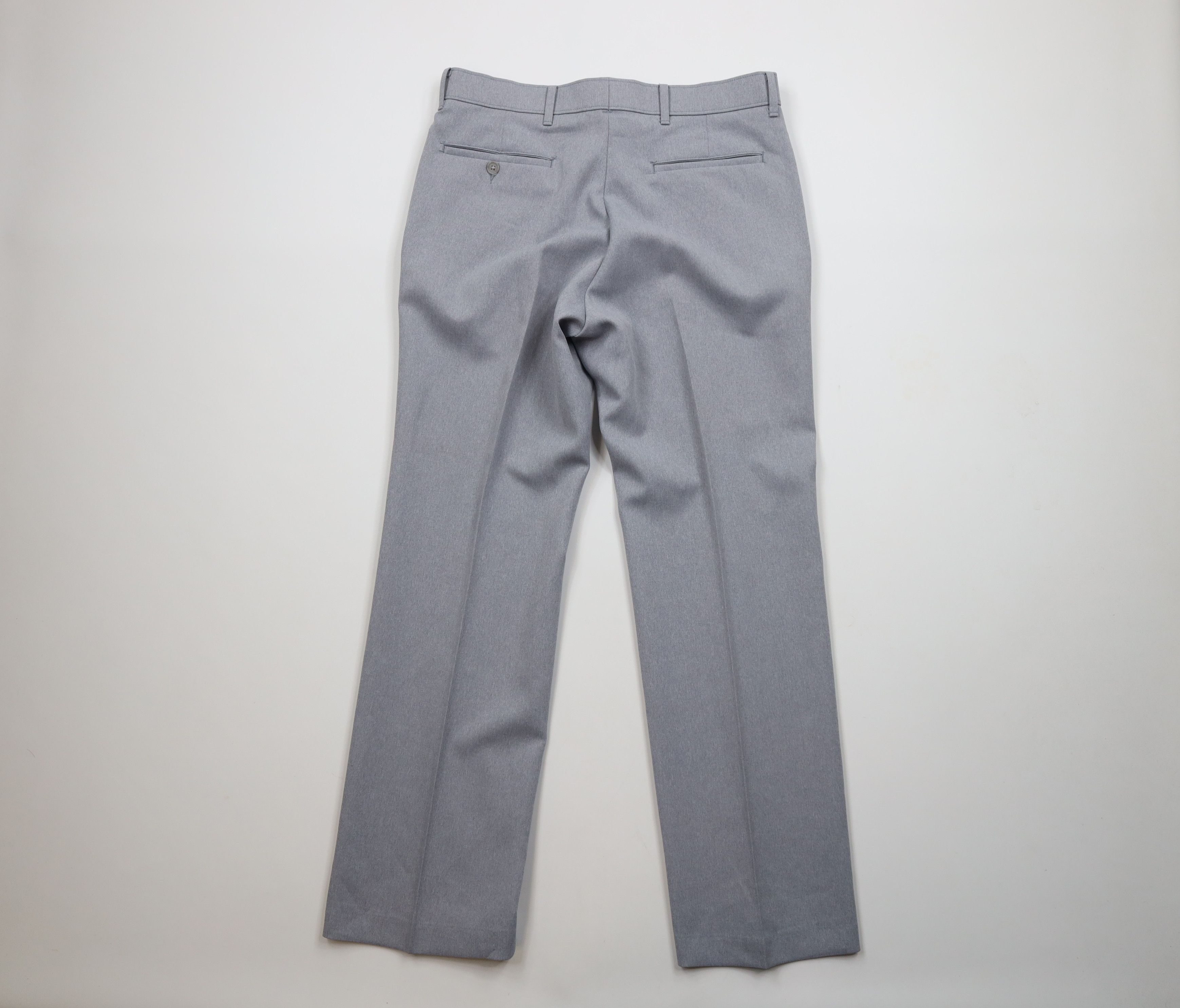 Levi's × Vintage Vintage 70s Levis Wide Leg Chino Pants Heather Gray USA Size US 32 / EU 48 - 9 Thumbnail