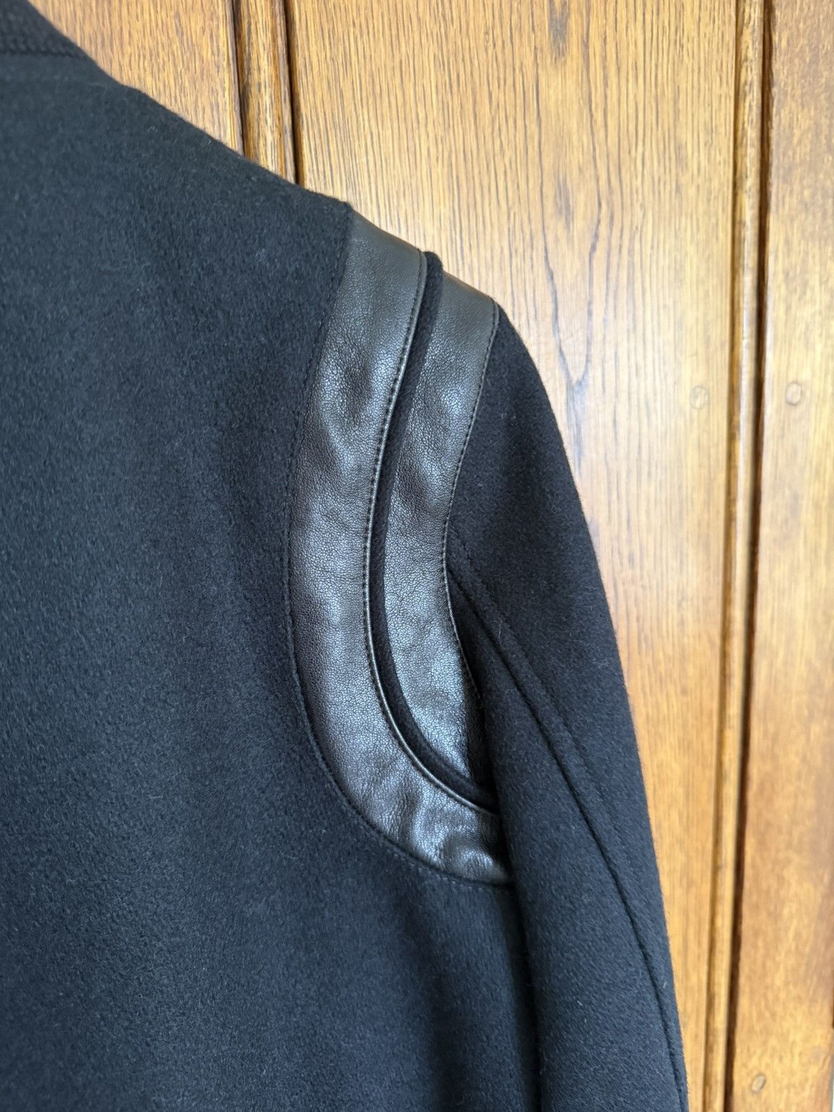 Saint Laurent Paris $3k 🤑Saint Laurent classic black teddy leather wool FR36 S Size XS / US 0-2 / IT 36-38 - 12 Thumbnail