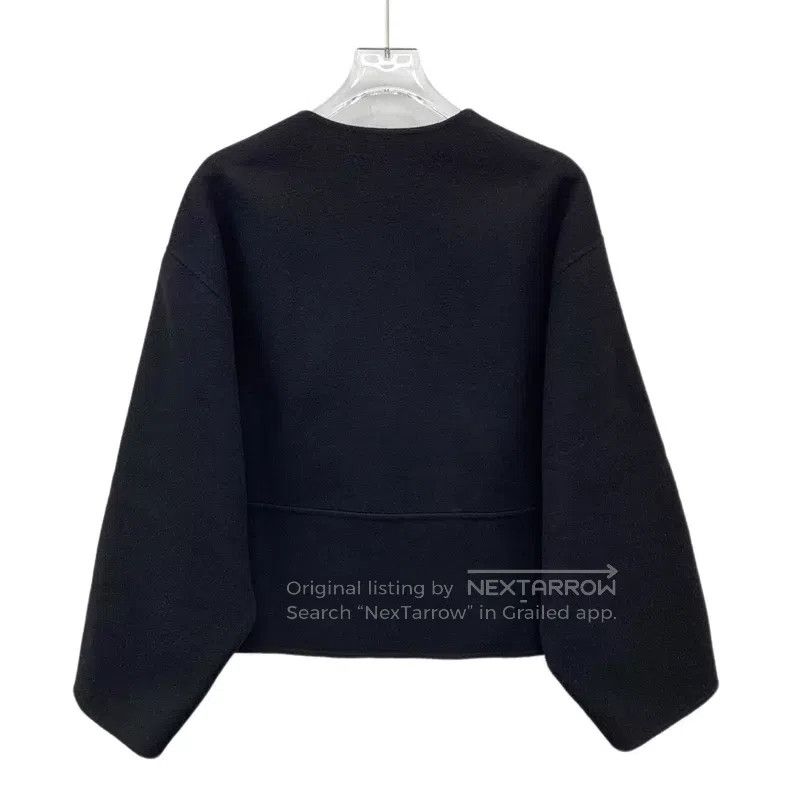 Loro Piana Loro Piana Black Cashmere Crewneck Single-Breasted Long Sl Size 4XL / US 24-26 - 2 Thumbnail